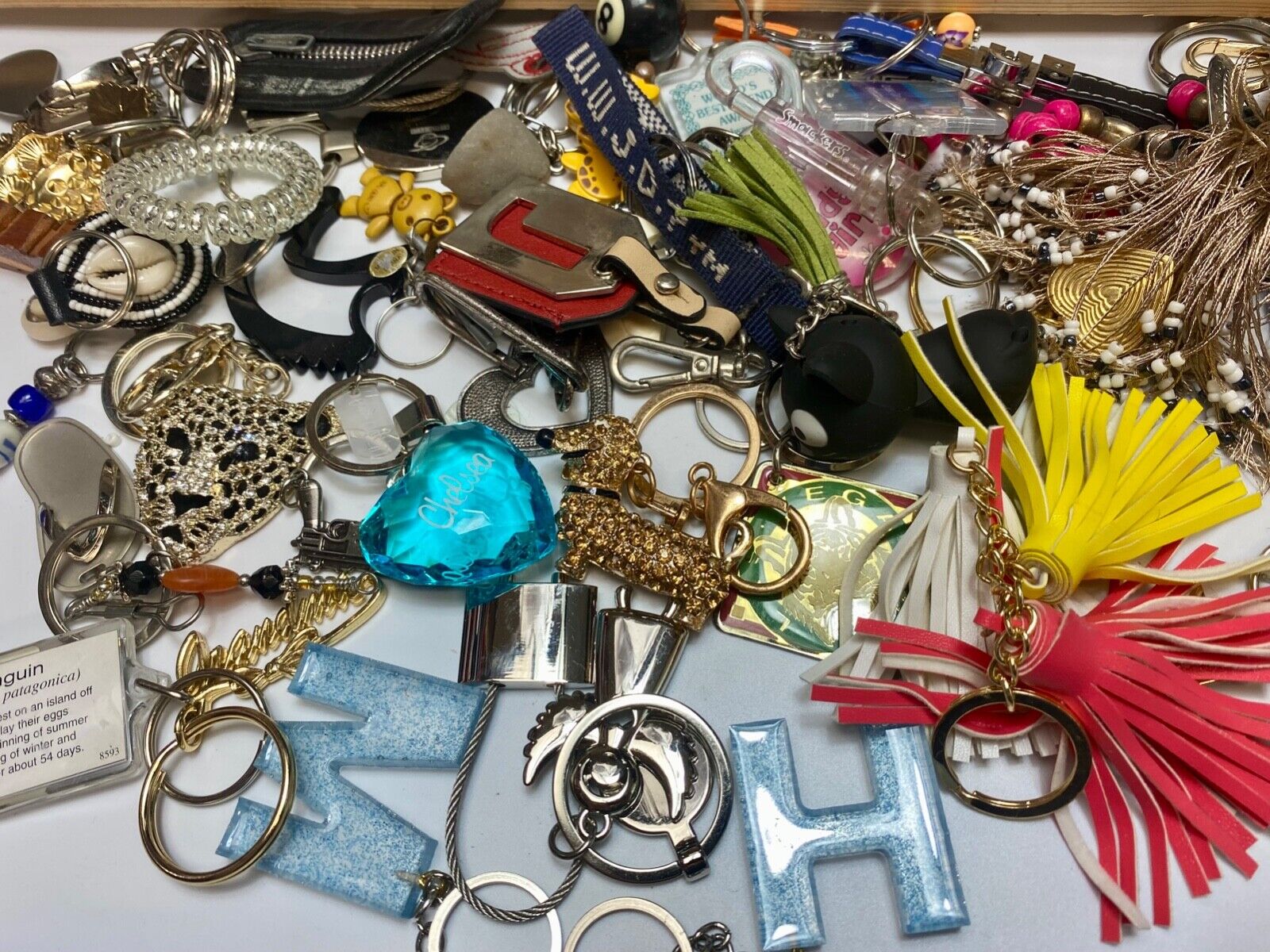 36 Oz Mixed Keychains Resale Bulk Lot, Junk Drawer Grab Bag - Perfect Gifts!