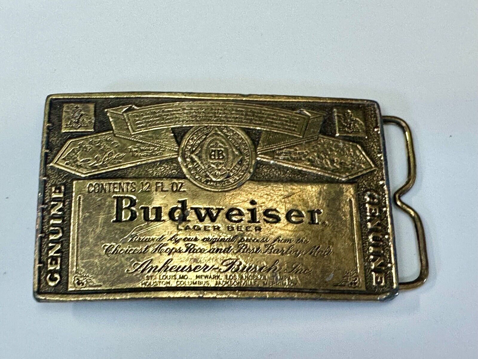 belt buckle Budweiser A-168