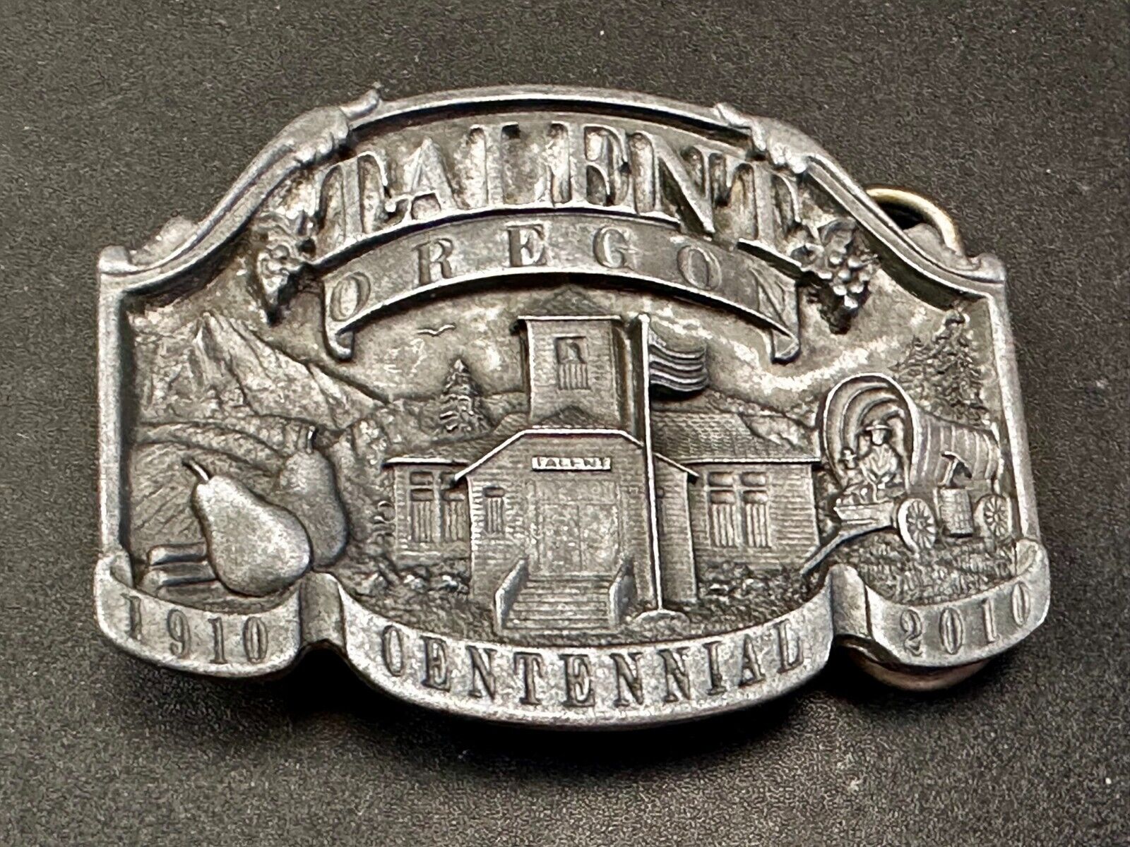 Talent Oregon Centennial Celebration 1910-2010 Commemorative Belt Buckle