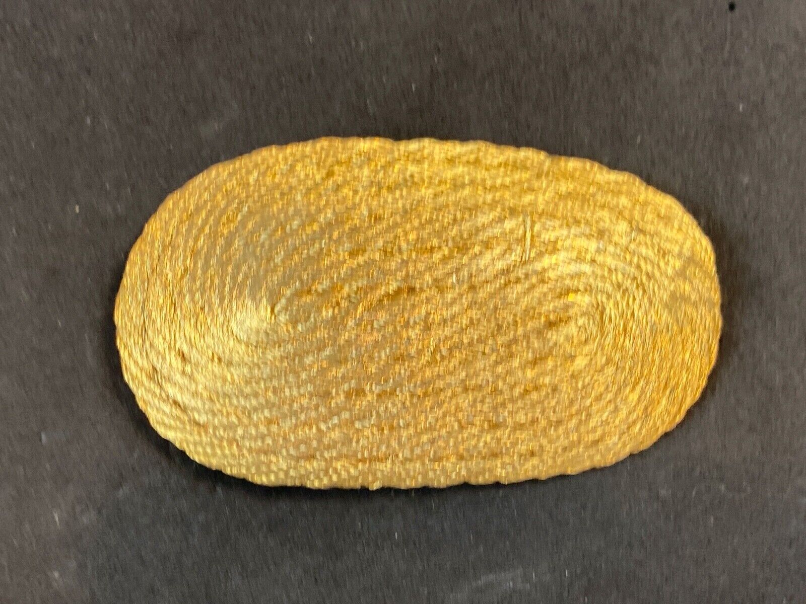 Artisan Rope Braided Wrapped Pattern Oval Hair Clip, Buckle, Made in Greece 