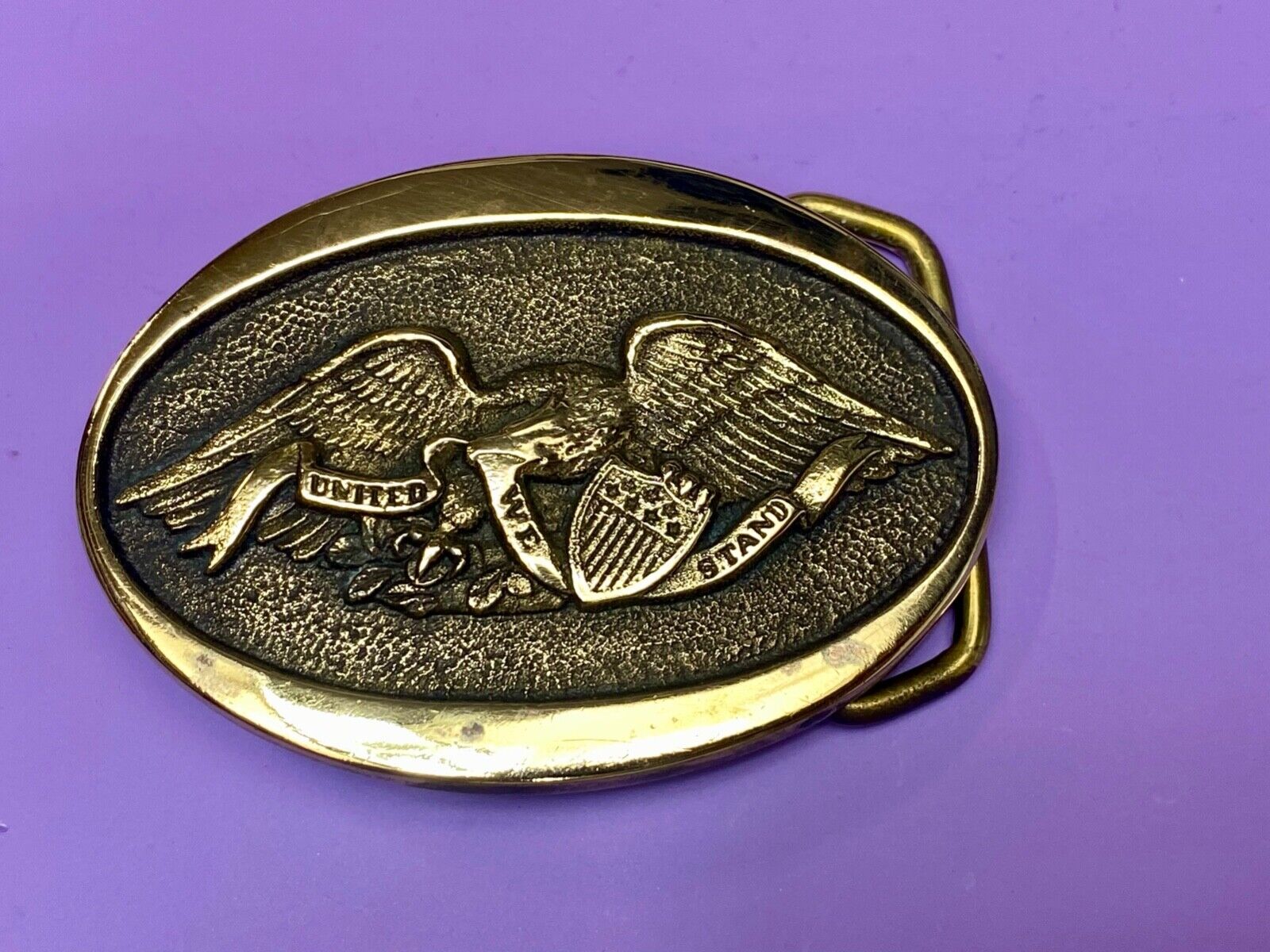 American Eagle Vintage 1976 Heritage Mint LTD United We Stand belt buckle