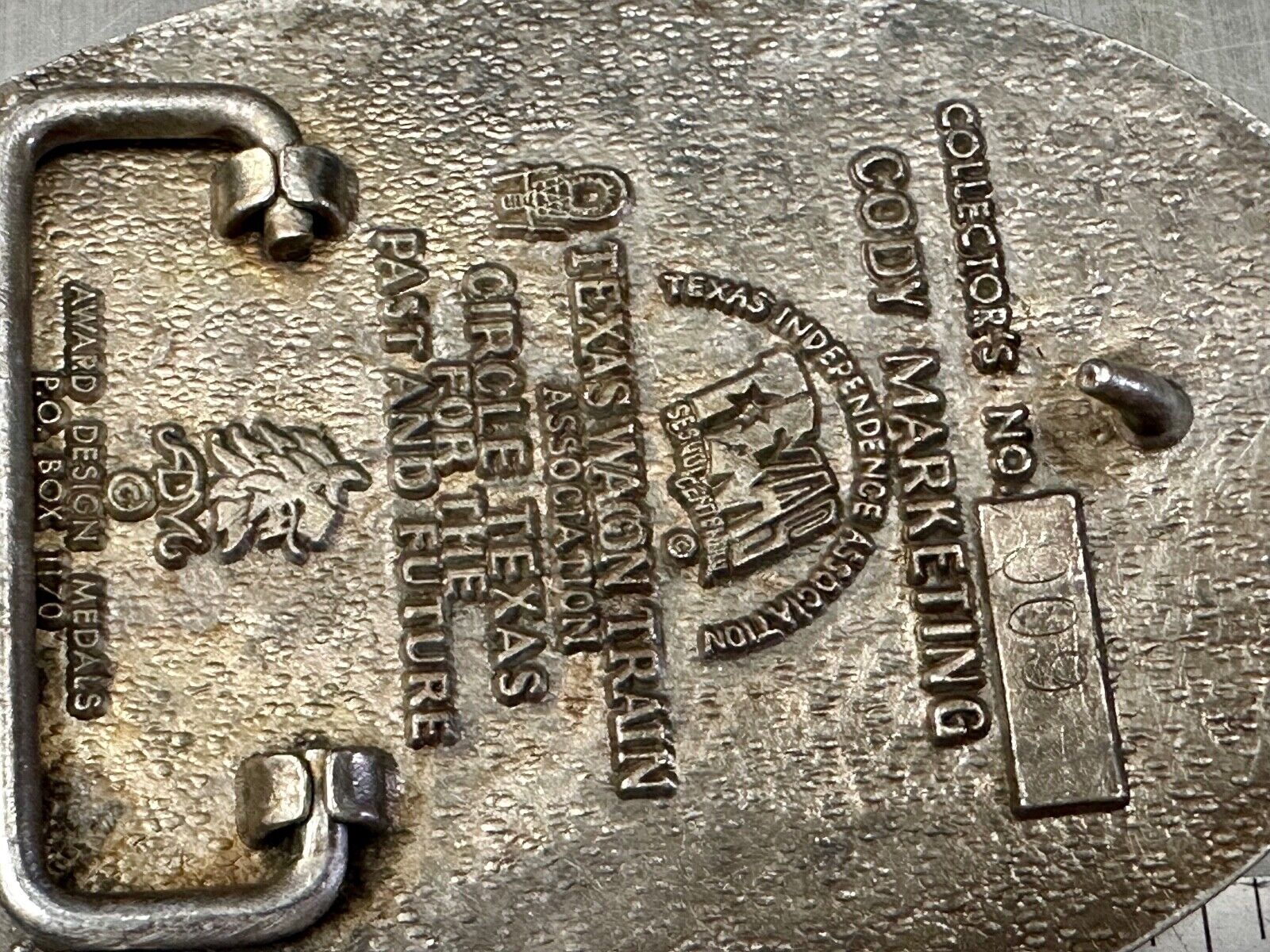 Texas State Sesquicentennial 150 year celebration solid brass ADM belt buckle