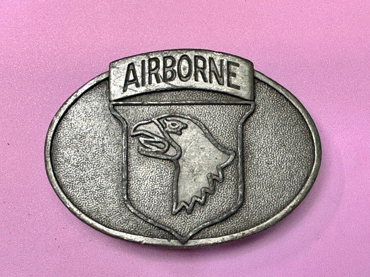 101st Airborne Division US Army Vintage Belt Buckle Appaloosa Trading Co P-133