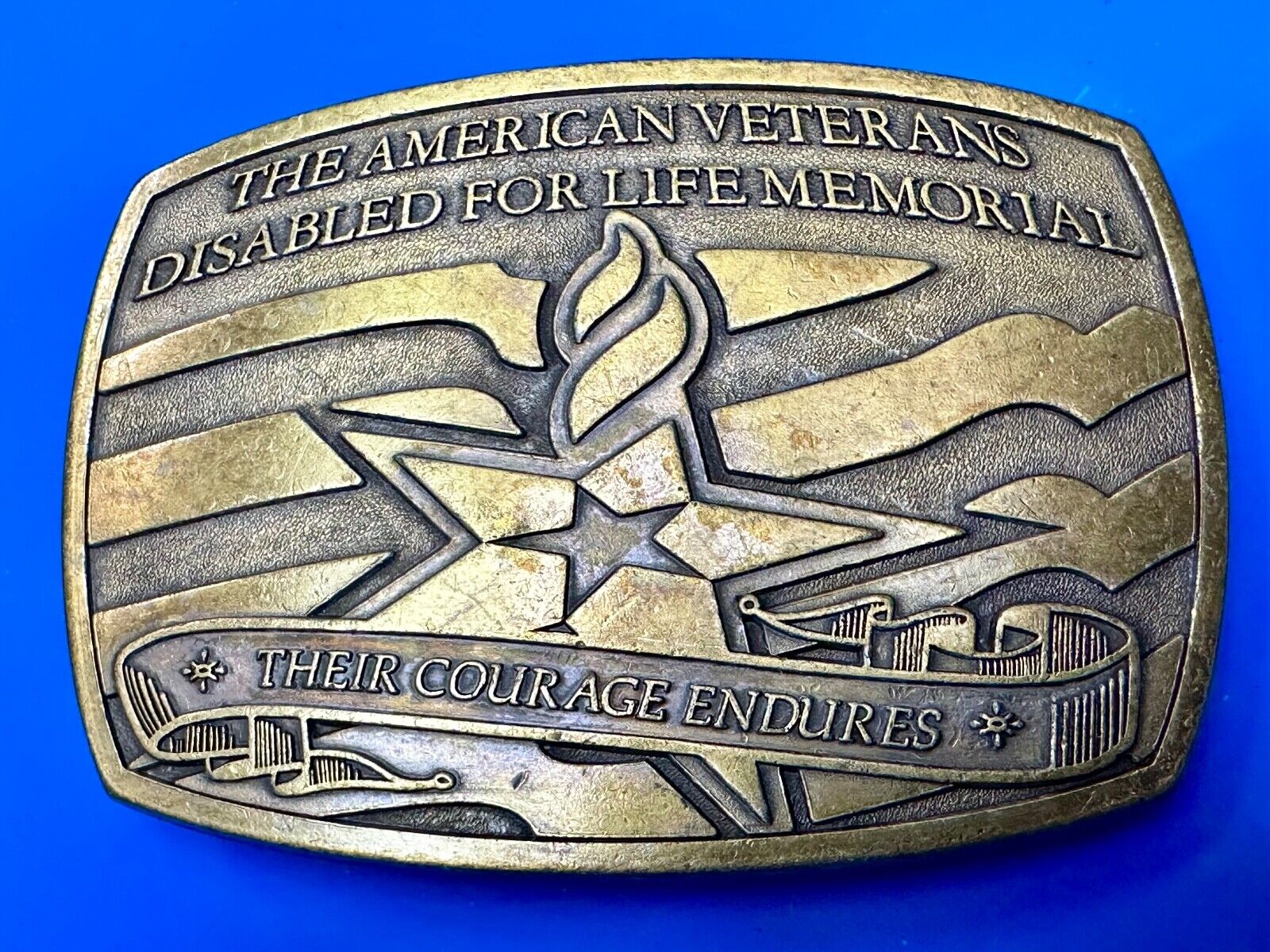 American Veterans Disabled for life Memorial Commemorative 2006 Belt Buckle