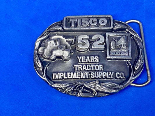 1987 Tisco Tractor Implement Supply Agriculture Farm Farming 52 Year Belt Buckle