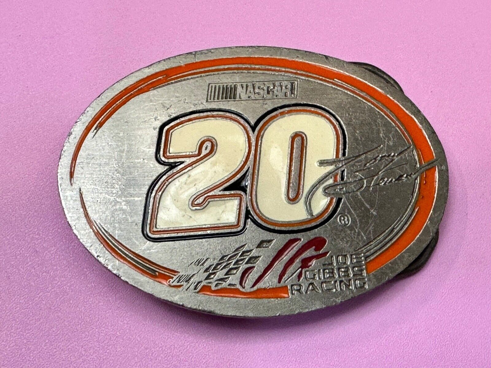 20 Tony Stewart Nascar 2001 Licensed Great American Products Gibbs Belt Buckle