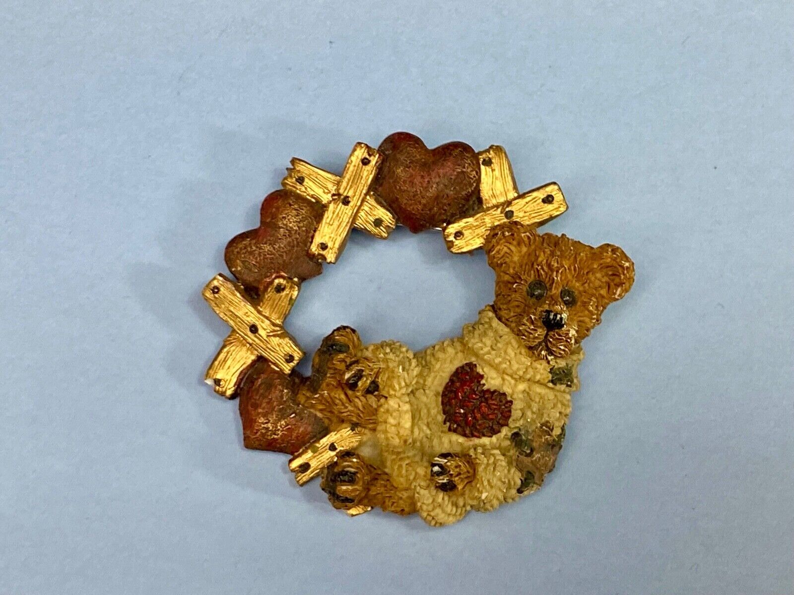Valentines Day? X Heart X Heart Brooch Pin From Boyds Bears & Friends