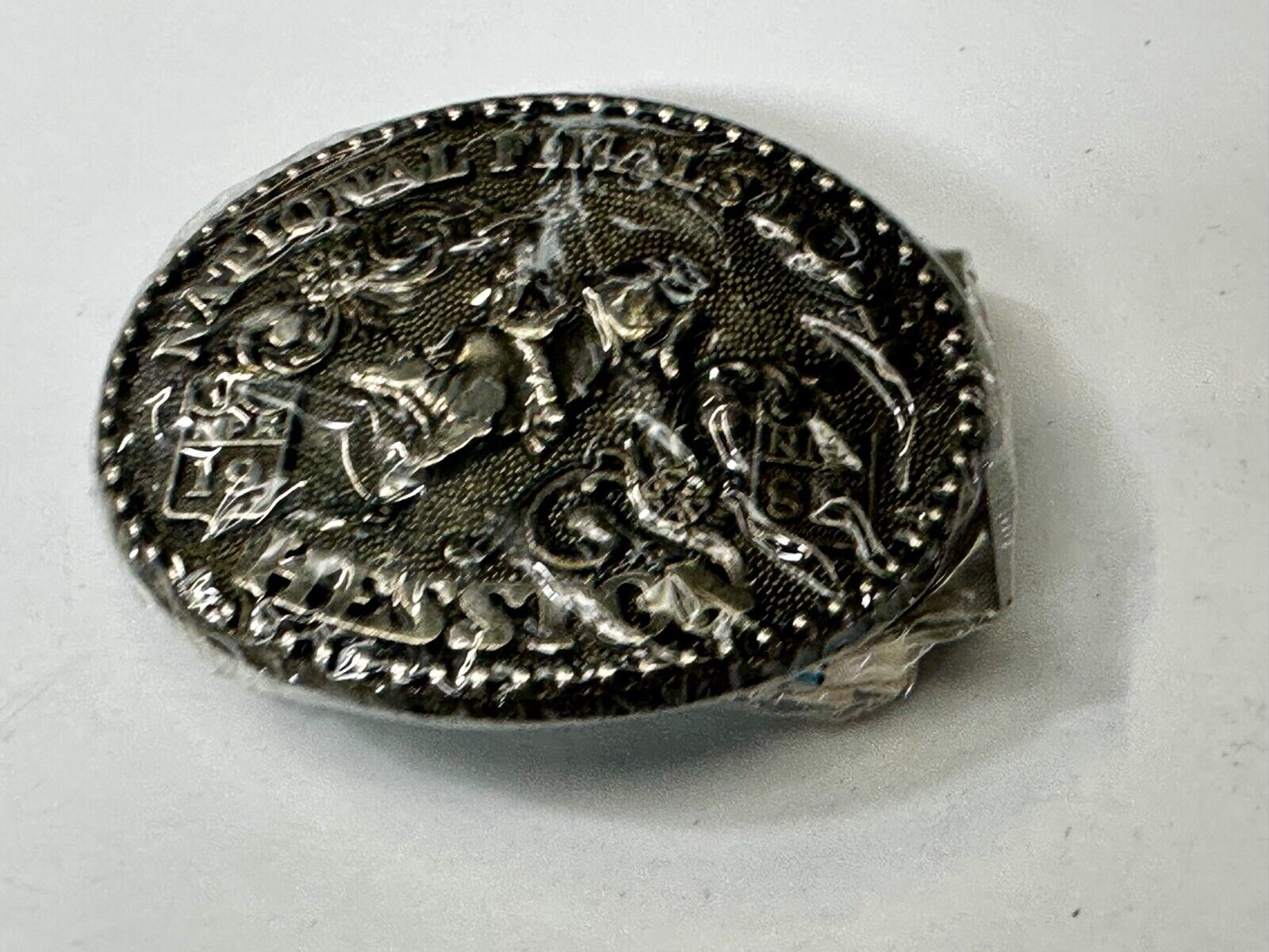1988 Hesston National Finals Rodeo NFR Cowboys Youth Size NOS Belt Buckle