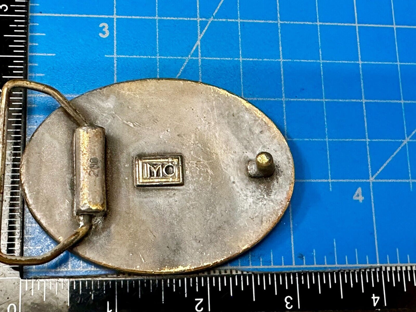 TRW Automotive Parts Advertising Vintage Belt Buckle by Indiana Metal Craft