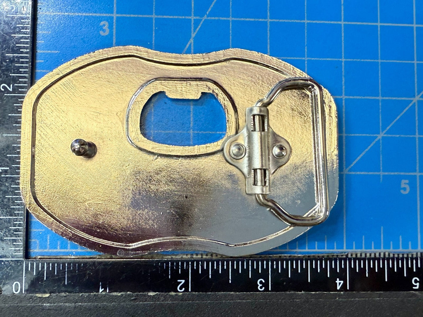 Always Open 24 Hours 7 Days Novelty Statement NOS Belt Buckle & Bottle Opener