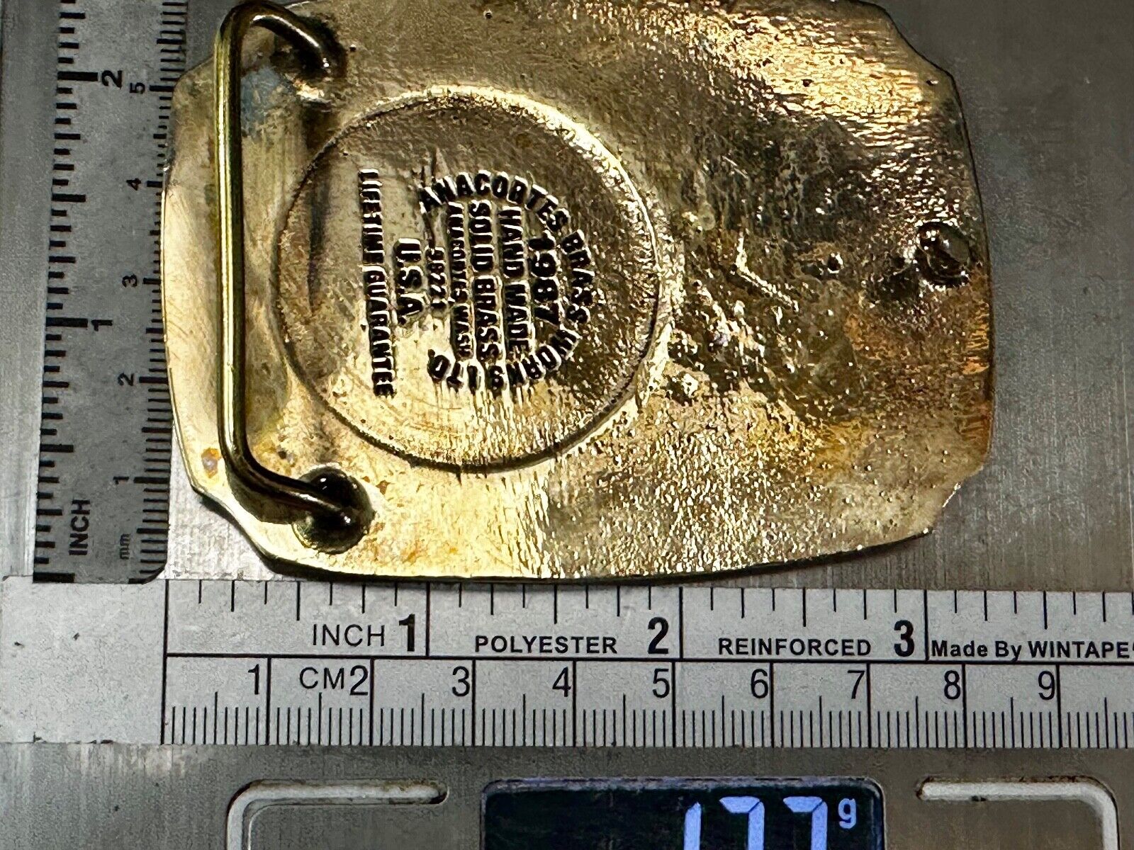 Utah Railway Train Rail Road 75 year Celebration 1897 Anacortes Belt Buckle