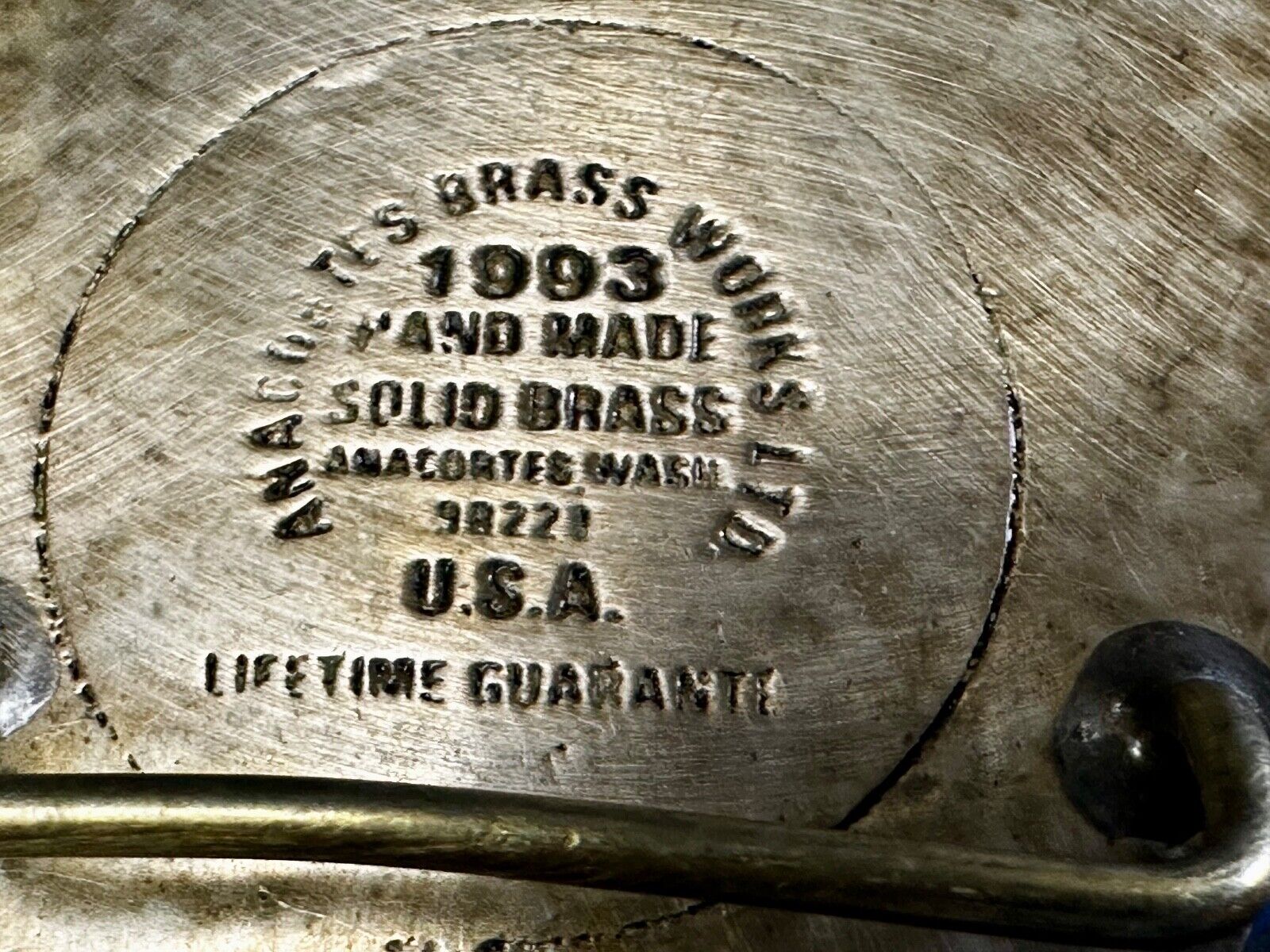 Ultramar Colt Construction Co 1993 Oils Quality W/ Safety Anacortes Belt Buckle