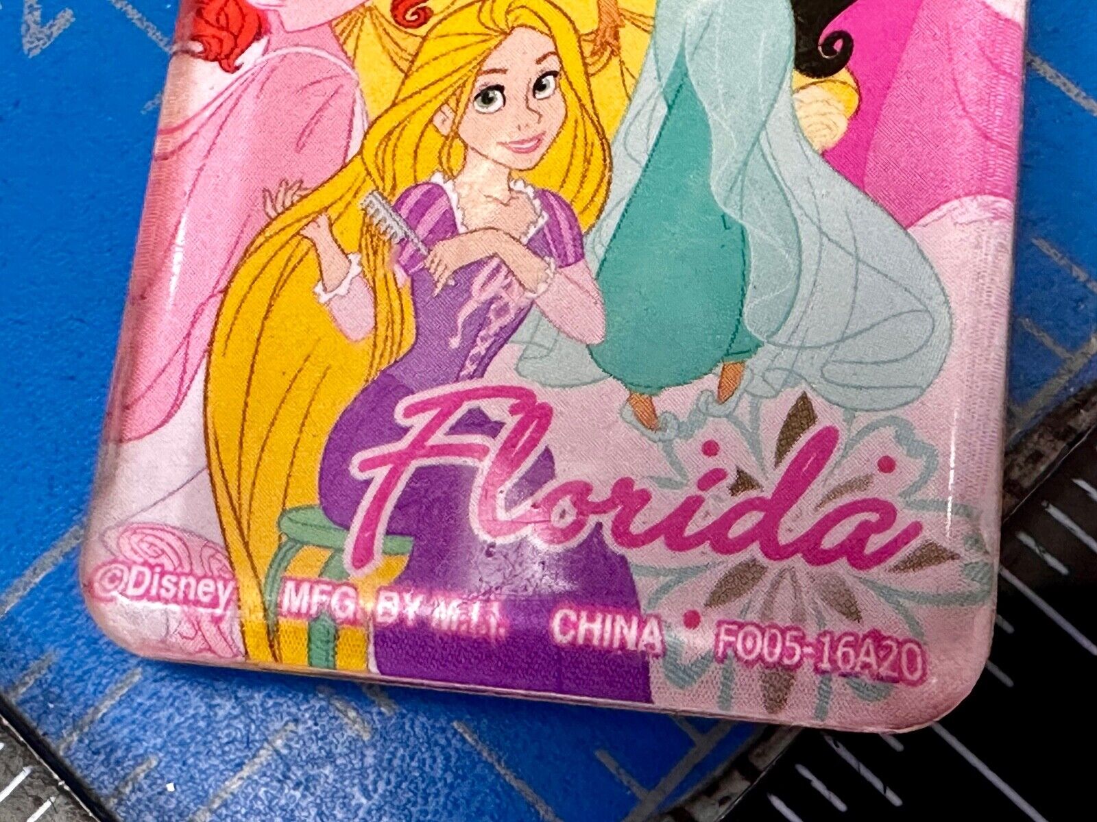 All the Princesses of Disney and Florida!  Souvenir Keychain, Key Chain Ring