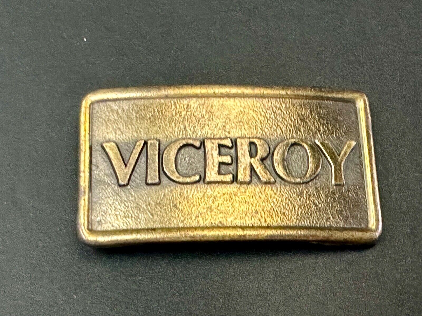 Viceroy Cigarettes Advertising Promo Loyalty Vintage Brass Tone Belt Buckle