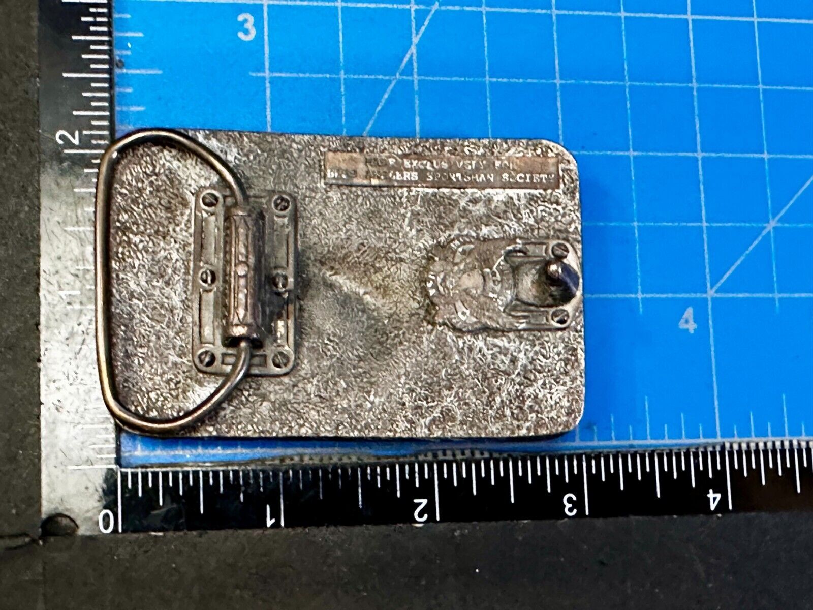 1988 Bass Anglers Sportsman Society Club Great American Belt Buckle