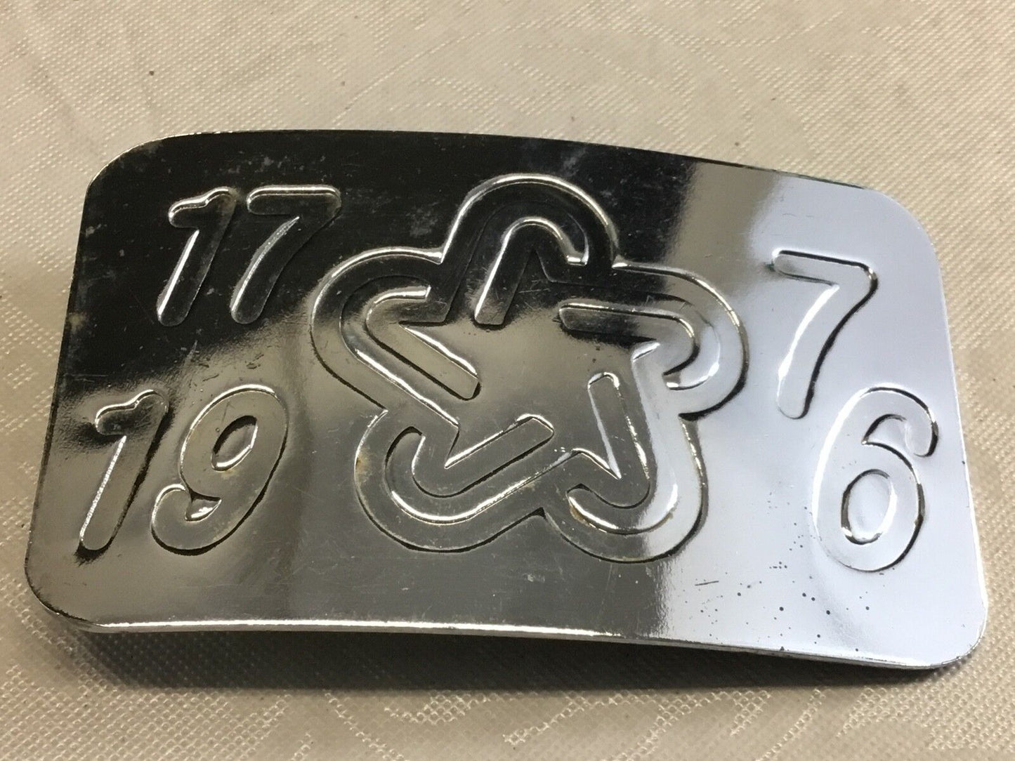 America bicentennial 1976 - 1776 stamped? star  belt buckle     