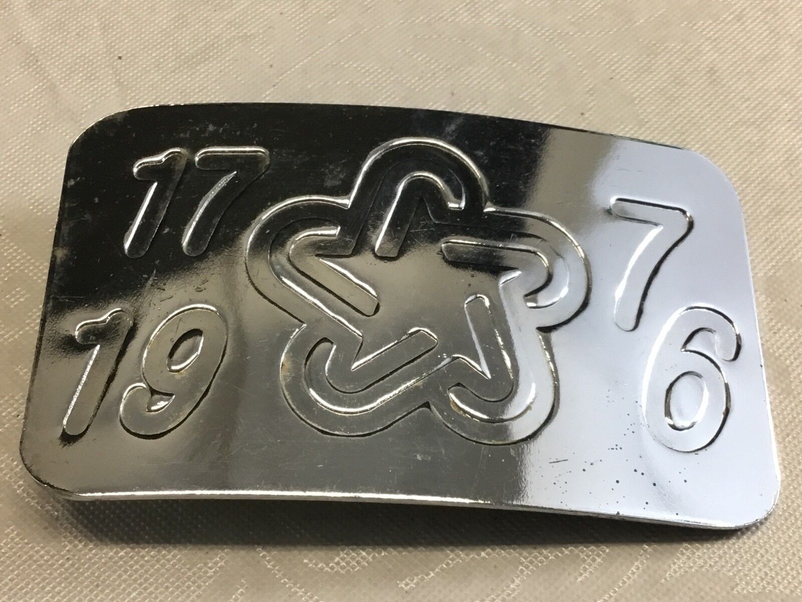 America bicentennial 1976 - 1776 stamped? star  belt buckle     