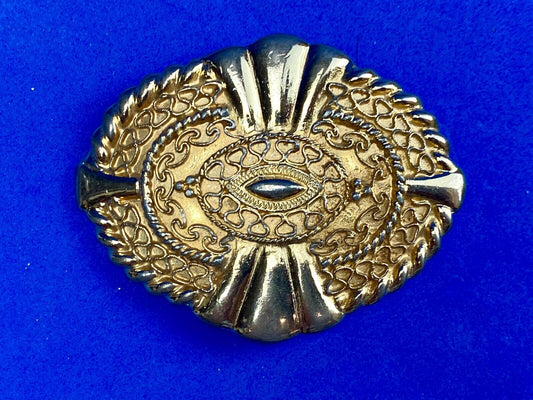 Vintage 80s Designer Gay Boyer New York Braided Belt buckle 