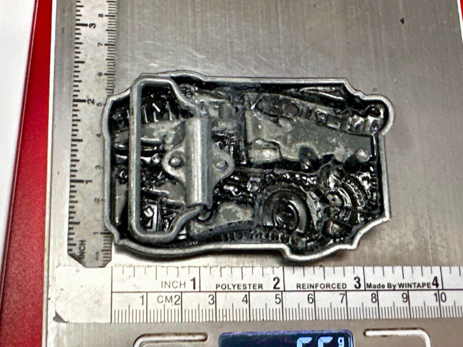 USA American Farmer Feeds The World Farm Barn Tractor Silver Color Belt Buckle