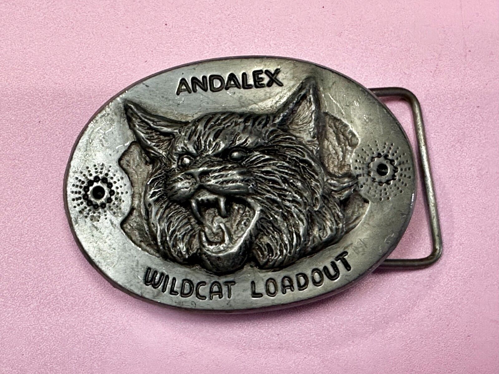 Andalex Wildcat Loadout Vintage Belt Buckle by Sculpture Artist Gary Frazen
