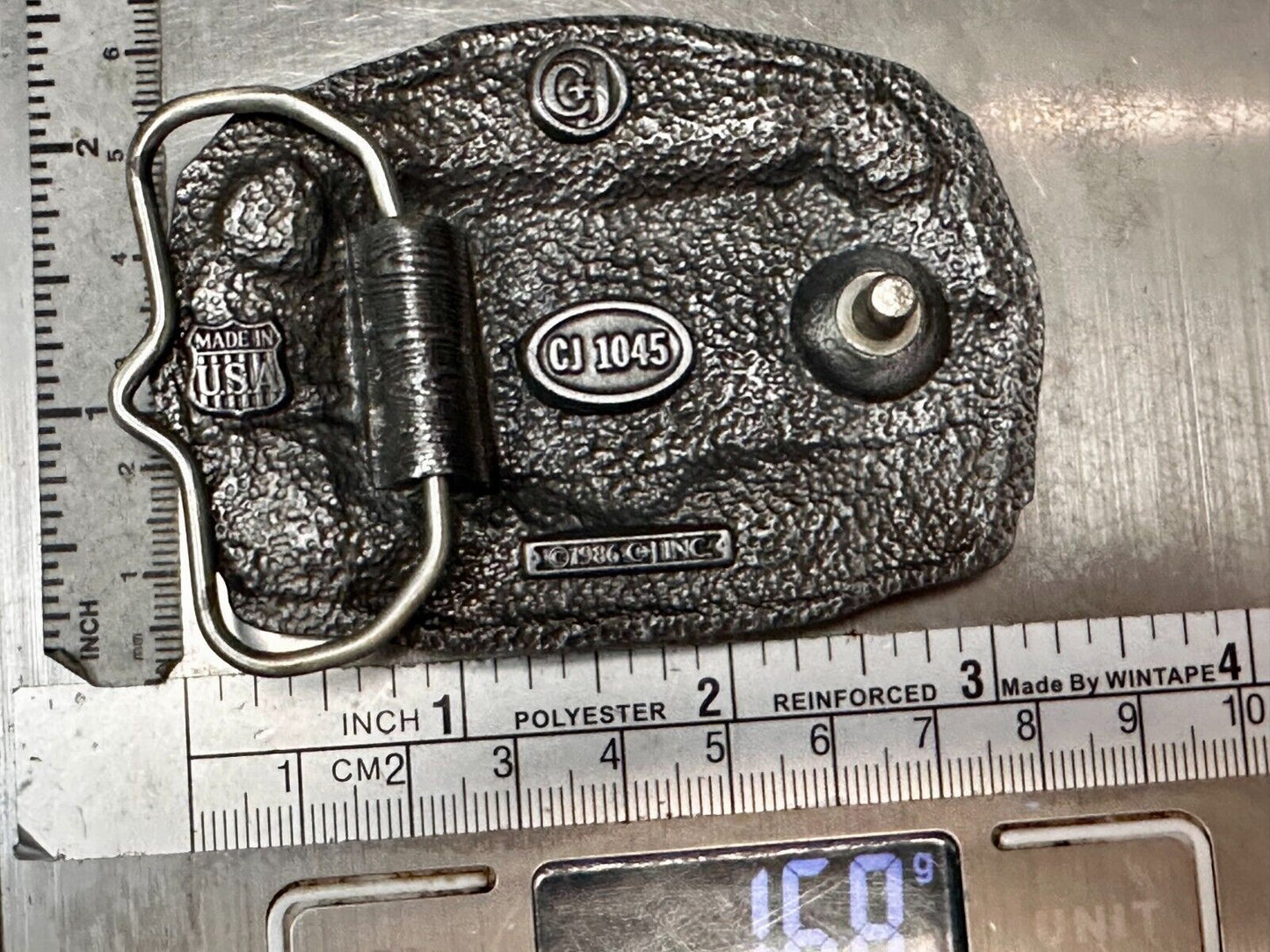 Train Rail Road Durango & Silverton Narrow Gauge C+J Colorful Belt Buckle