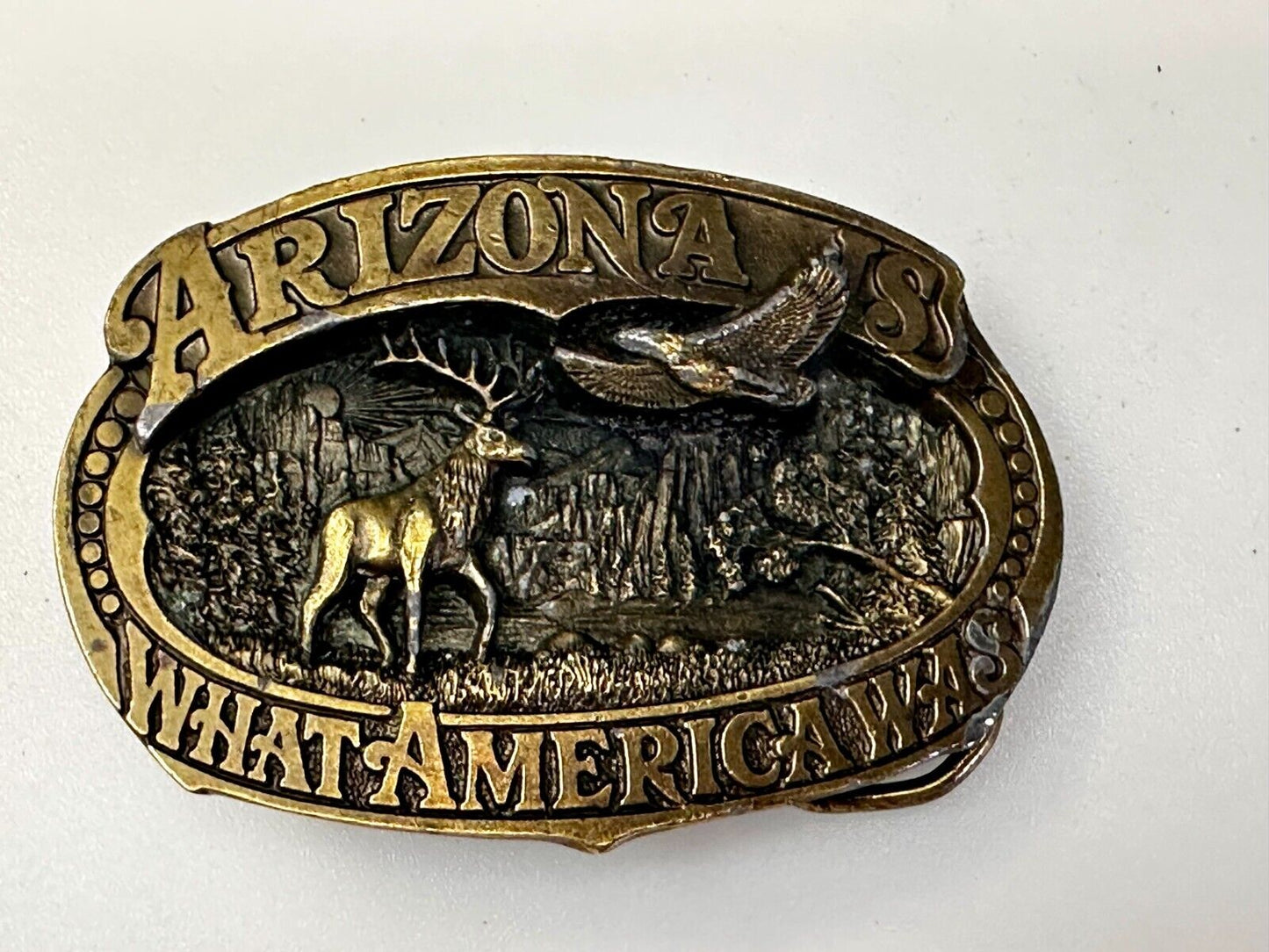 Arizona Is What America Was Wildlife Scenery 1989 The Great American Belt Buckle