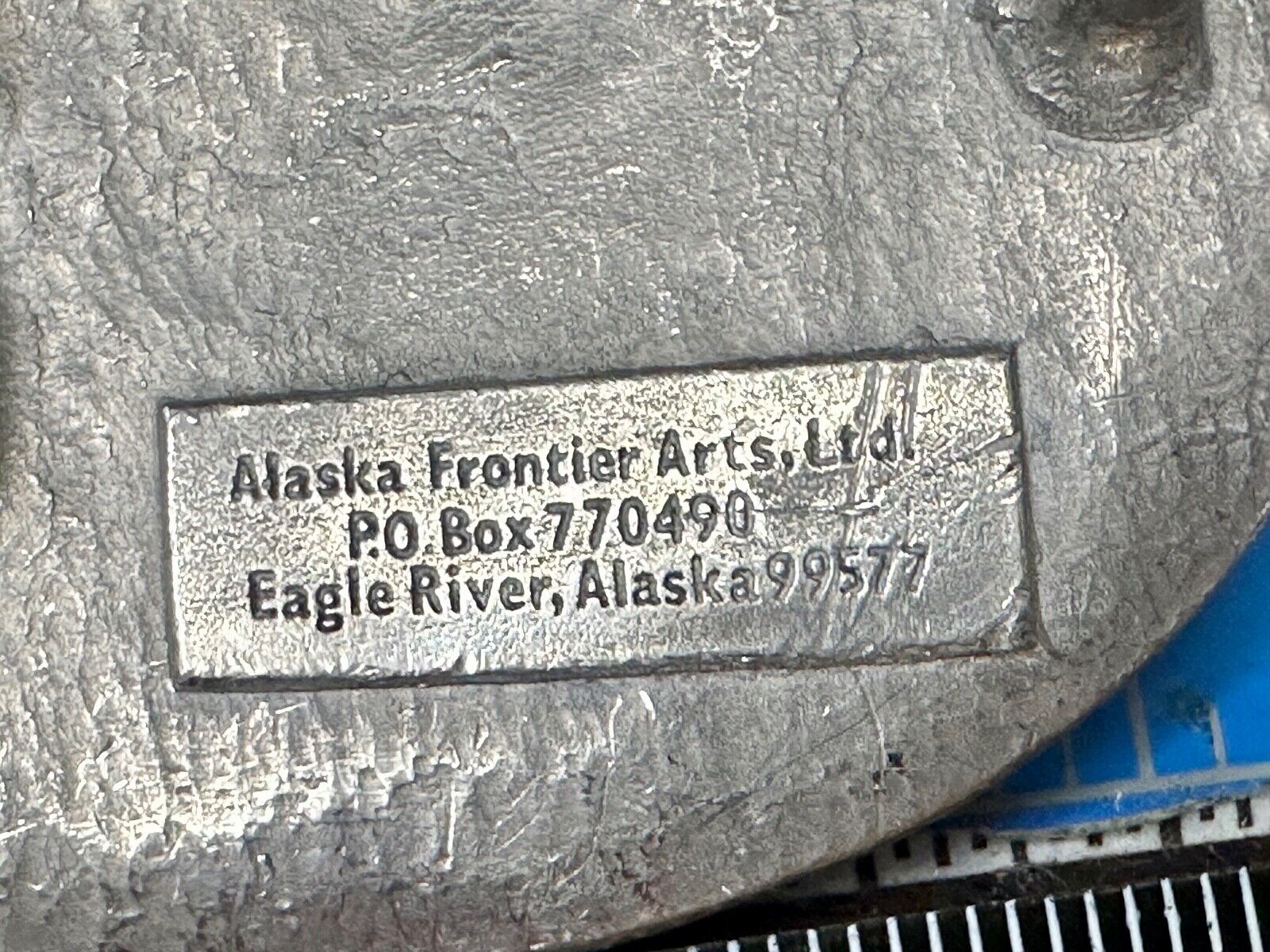 Alaska Grizzly Bear - The Last Frontier Belt Buckle by Alaska Frontier Arts
