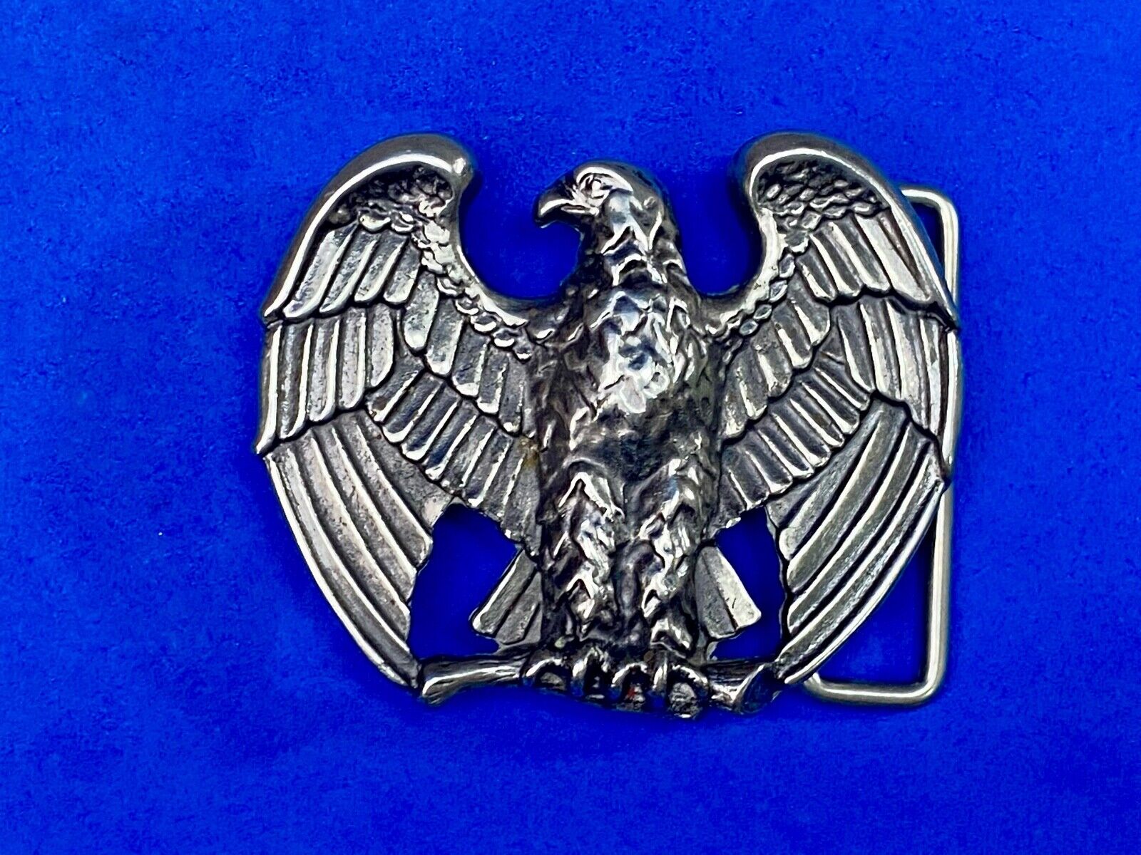 1982 Avon Majestic Patriotic America Eagle - Cut Out Metal Belt Buckle