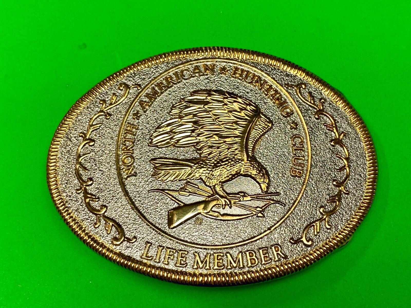 Vintage  North American Hunting Club Belt Buckle, Collectible Sporting, NAHC