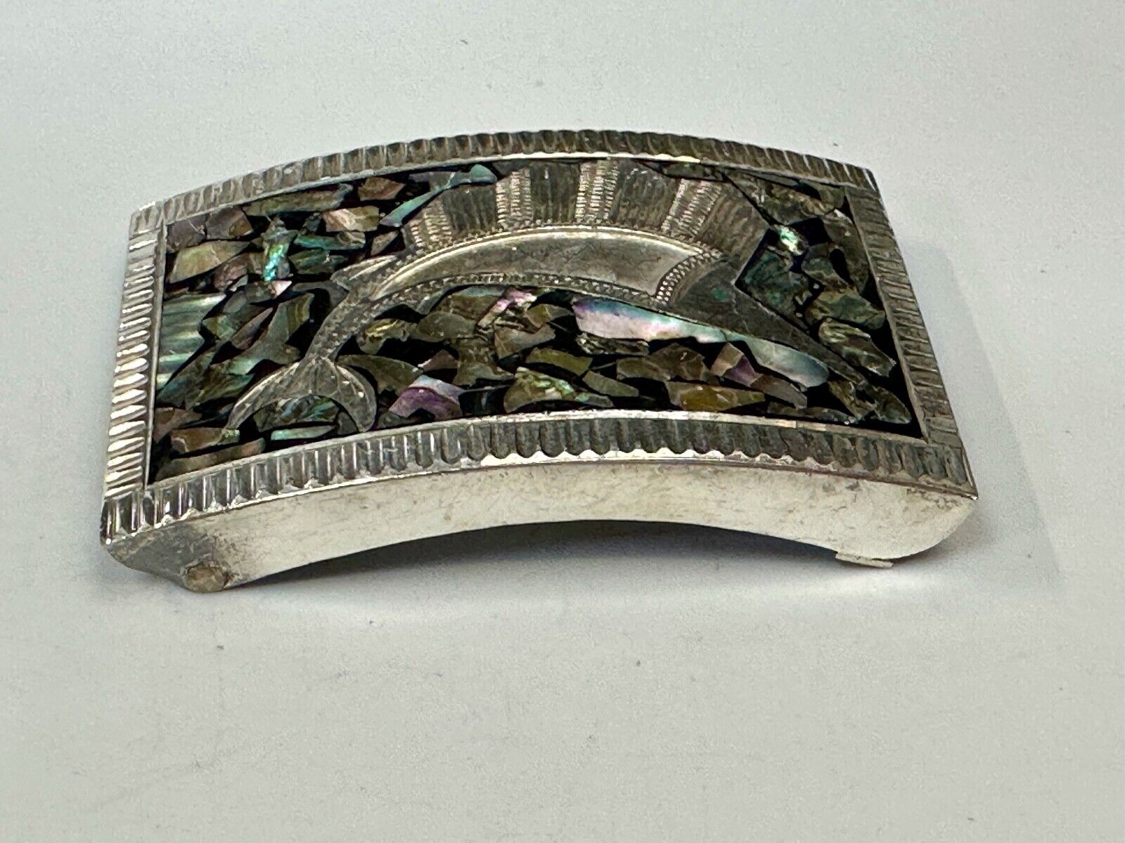 Abalone Shell Swordfish!  QUALITY Sterling 925 Plata Jalisco V.H.L.C Guad Mex