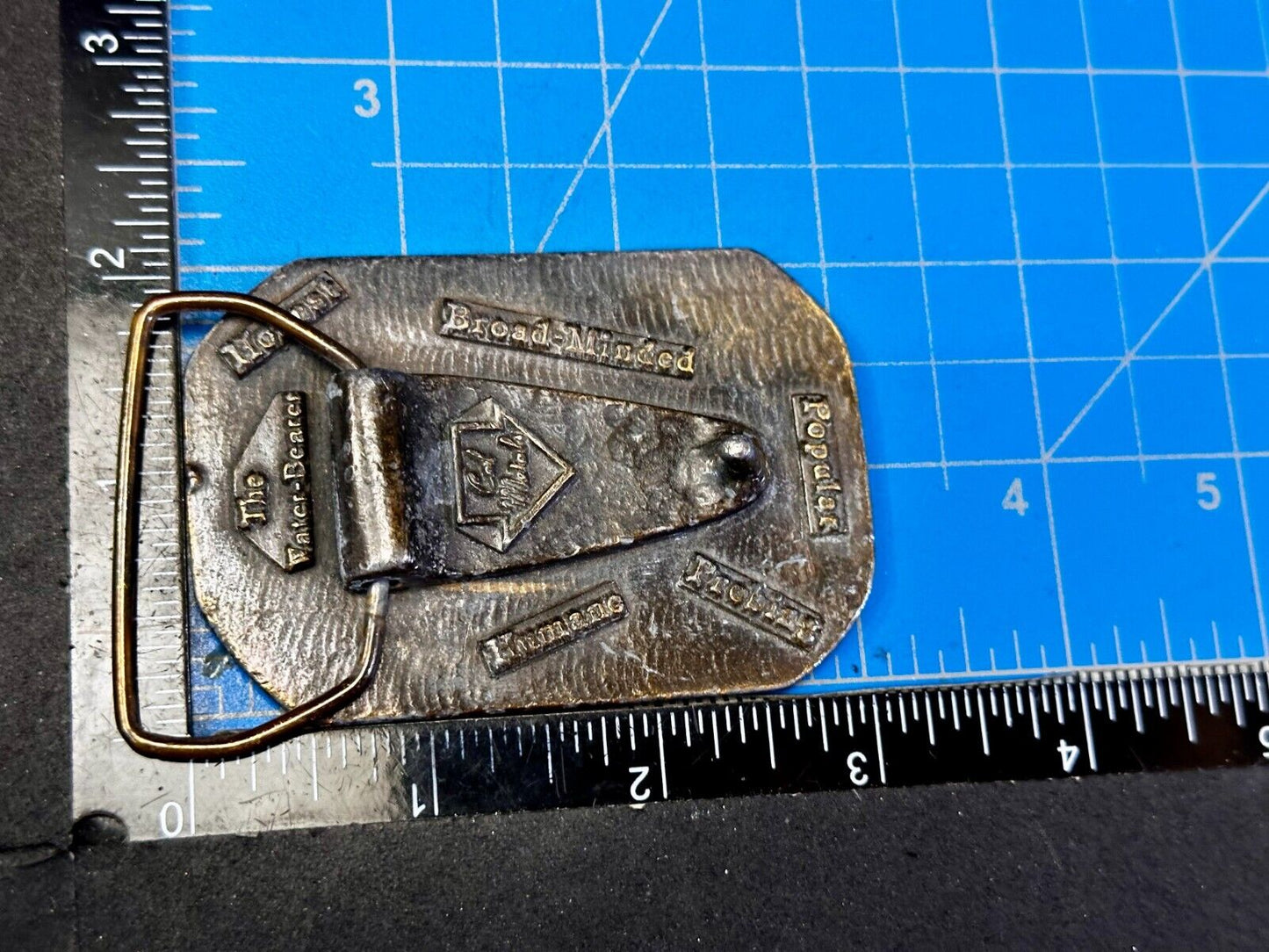 AQUARIUS Jan 21 - Feb 19  Horoscope Astrological Zodiac Cal Metals Belt Buckle