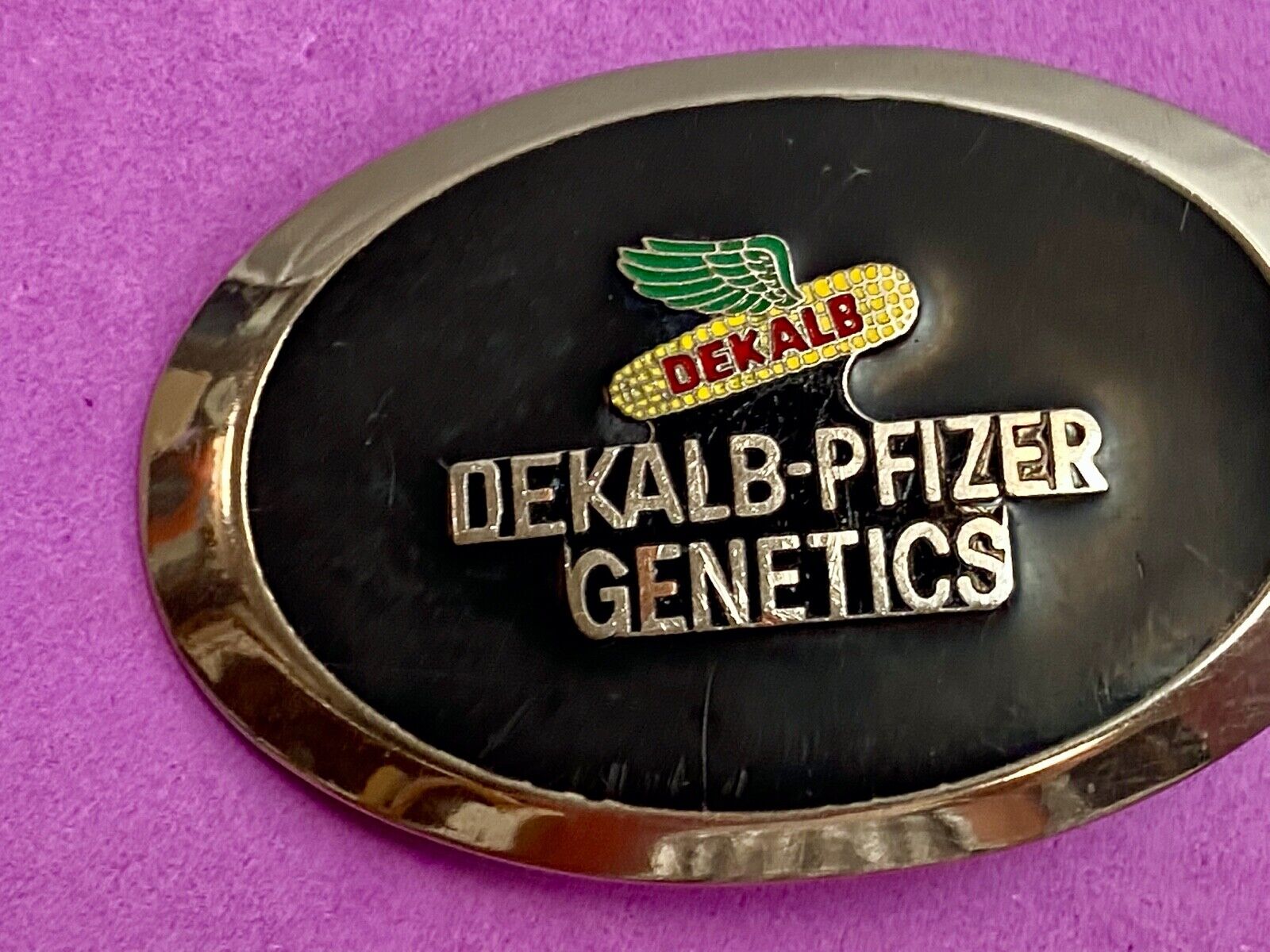 80's DeKalb Flying Corn Cob Pfizer Genetics Seed Hydrid Farm Ag Farming Farmer
