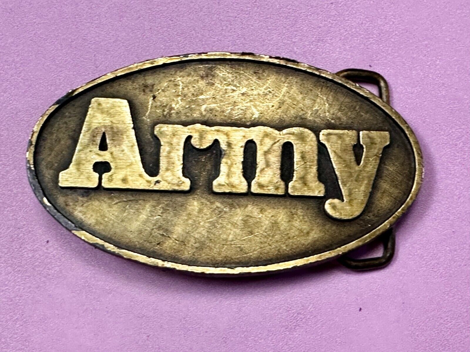 United States Us Army Recruitment Officers Award Vintage Belt Buckle