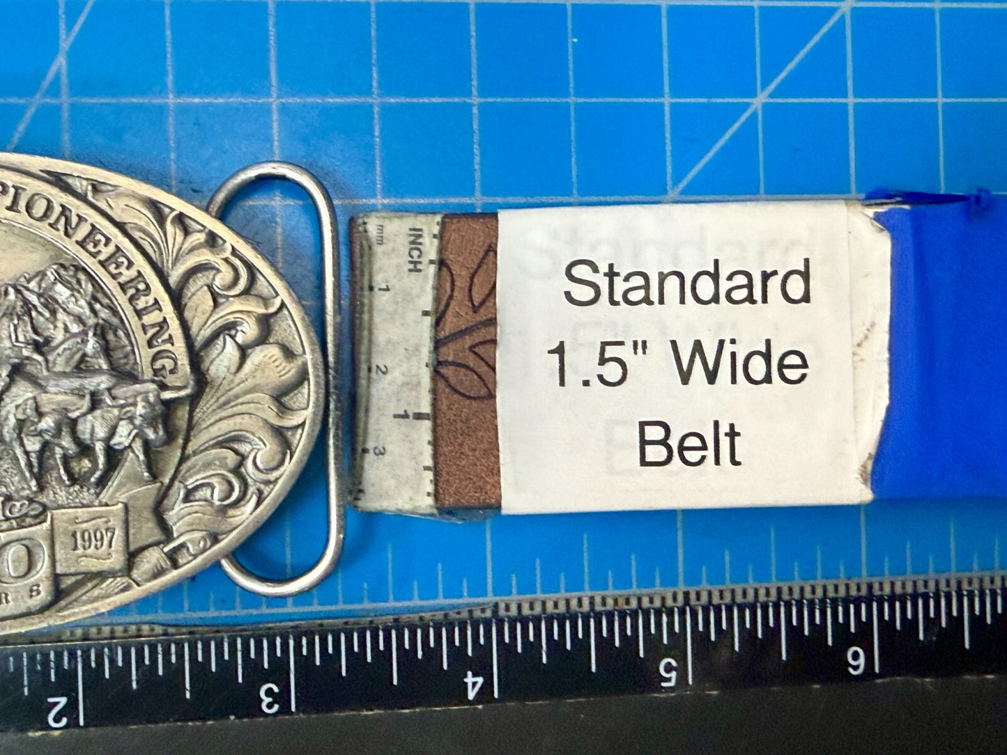 Utah State The Spirit of Pioneering 150 years Vintage Ring Masters Belt Buckle