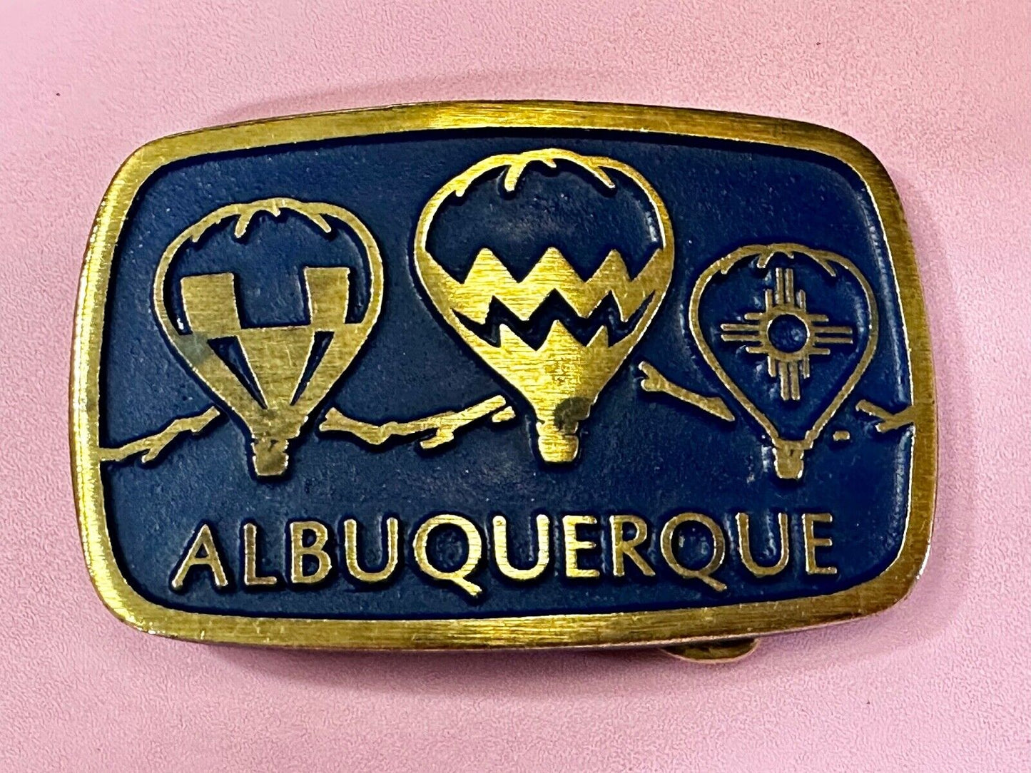 Albuquerque Hot Air Balloons Fiesta Festival Collectible Souvenir Belt Buckle