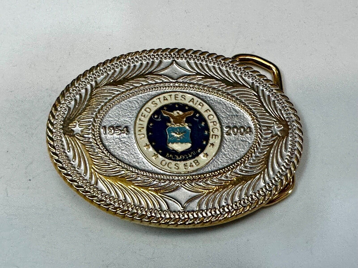 United States Air Force OCS 548 1954 - 2004 Anniversary patriotic Belt Buckle