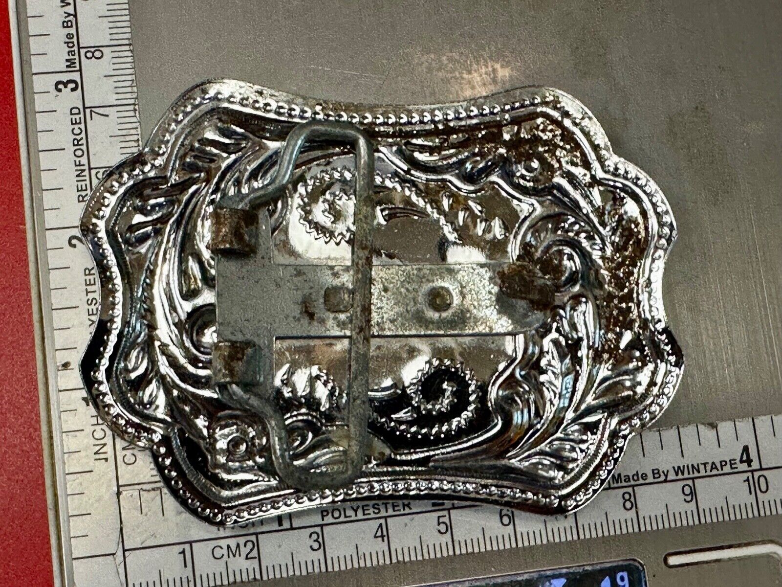Two Tone Bucking Bronc Bronco Saddle Horse Rodeo vintage belt buckle