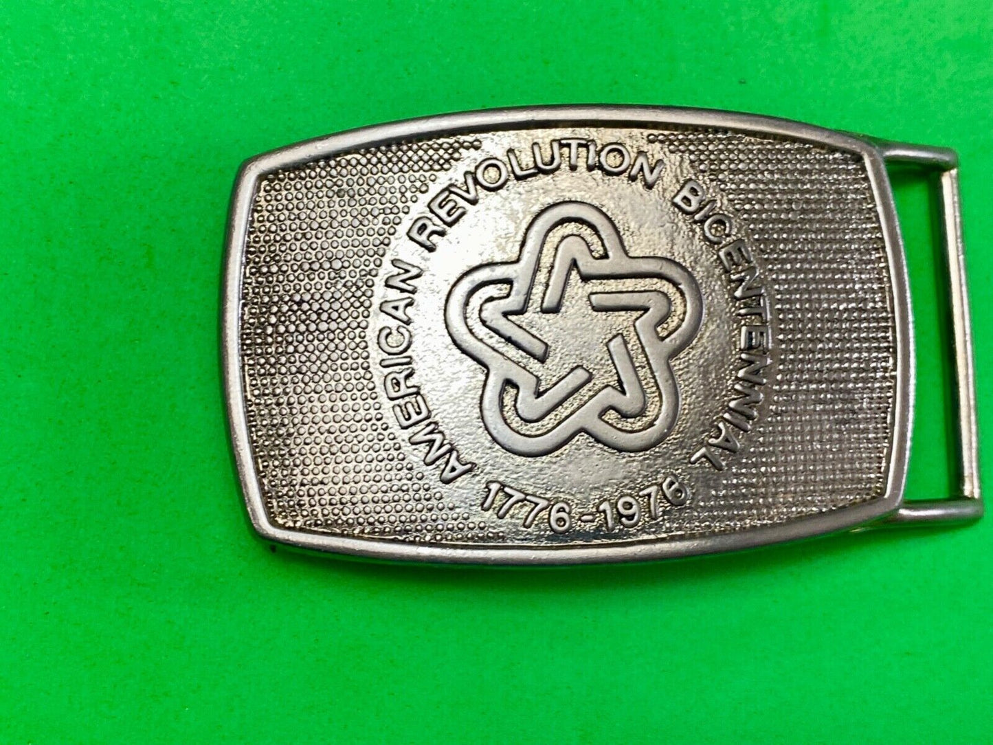 American Revolution Bicentennial Celebration Patriotic USA belt buckle by Lee Ny