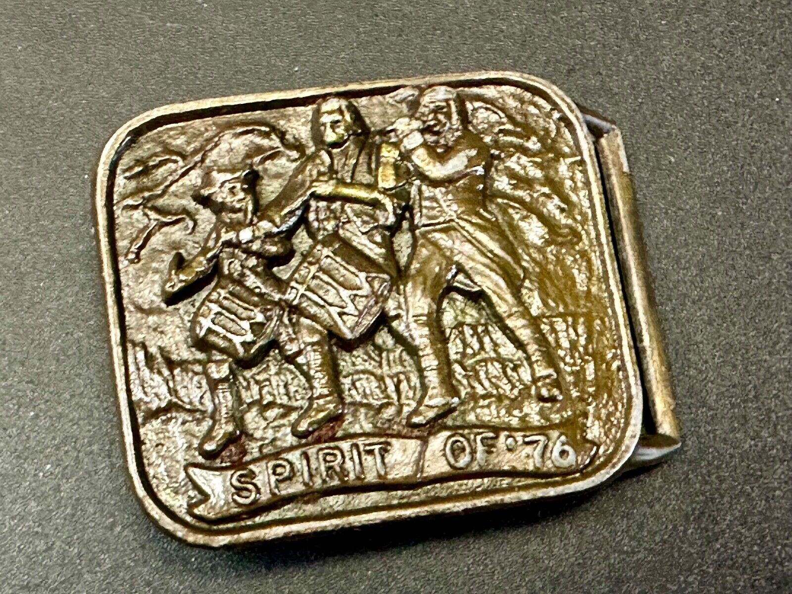 The Spirit of 76 - Patriotic American Bicentennial Marching Band belt buckle