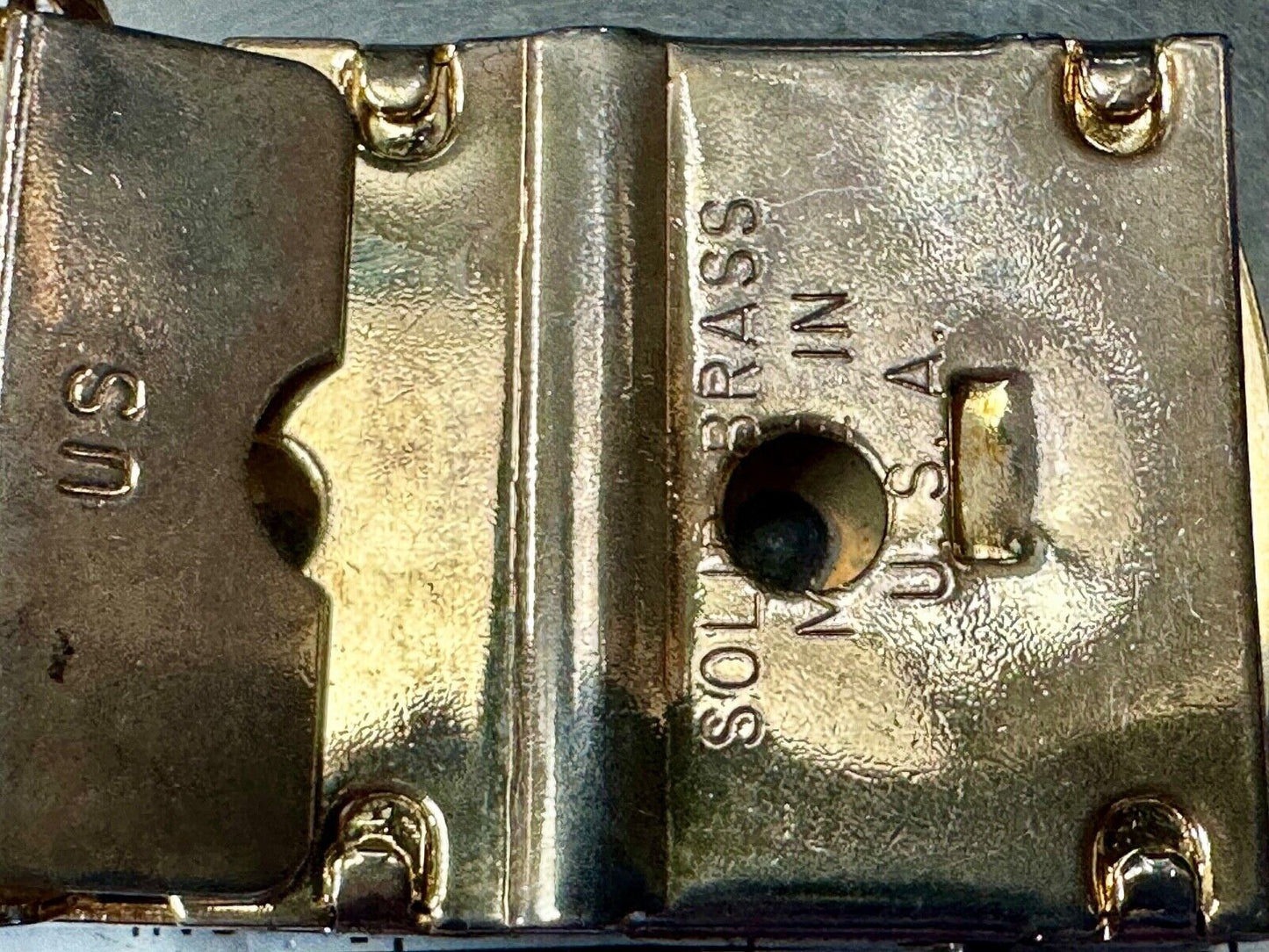 USS Gettysburg CG-64 Ticonderoga-class battleship solid brass belt buckle