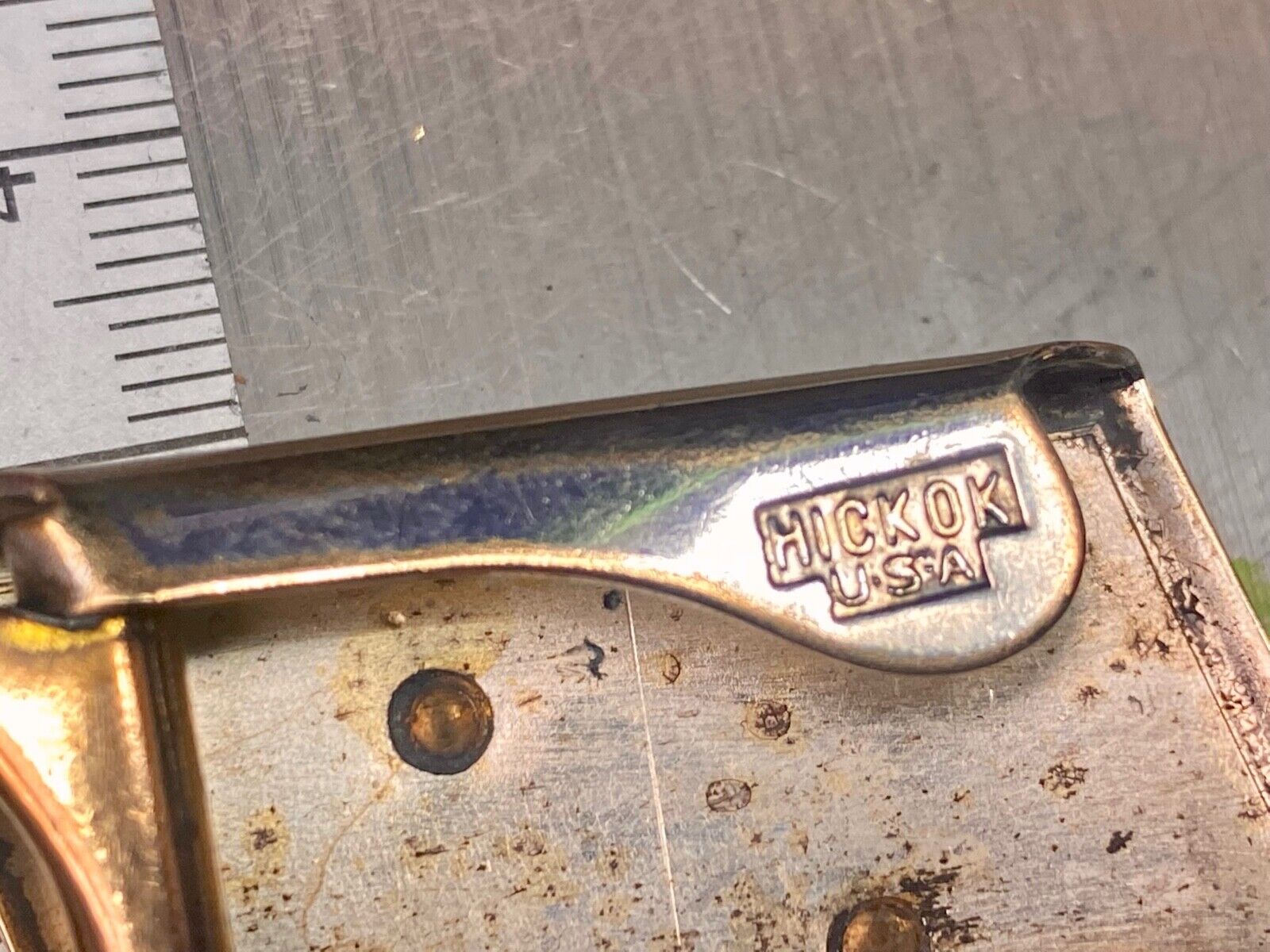 Vintage Hickok Usa Alphabet Letter "G" 1.5" Monogram Belt Buckle