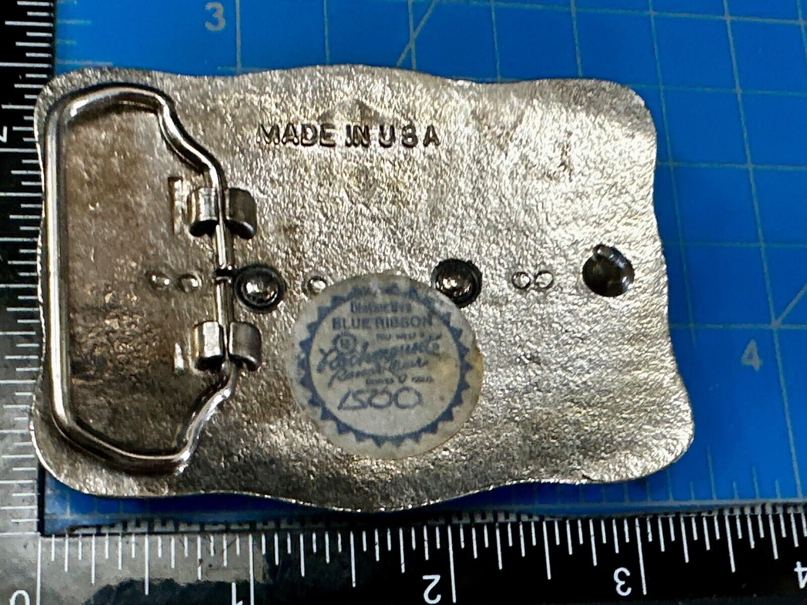 Two Square Pattern on western USA made western Belt Buckle