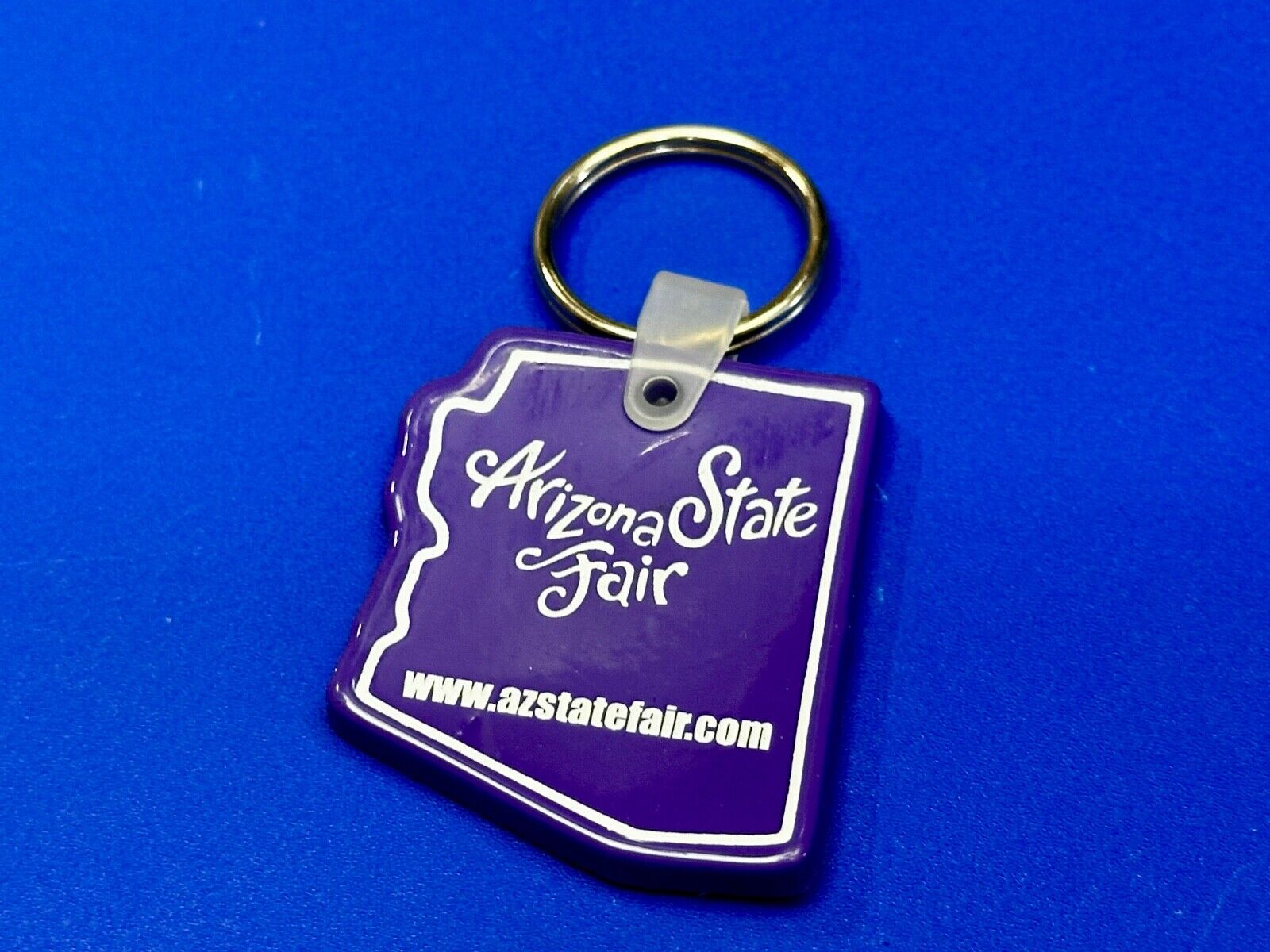 Arizona State Fair Purple Souvenir Keychain Key Ring Chain