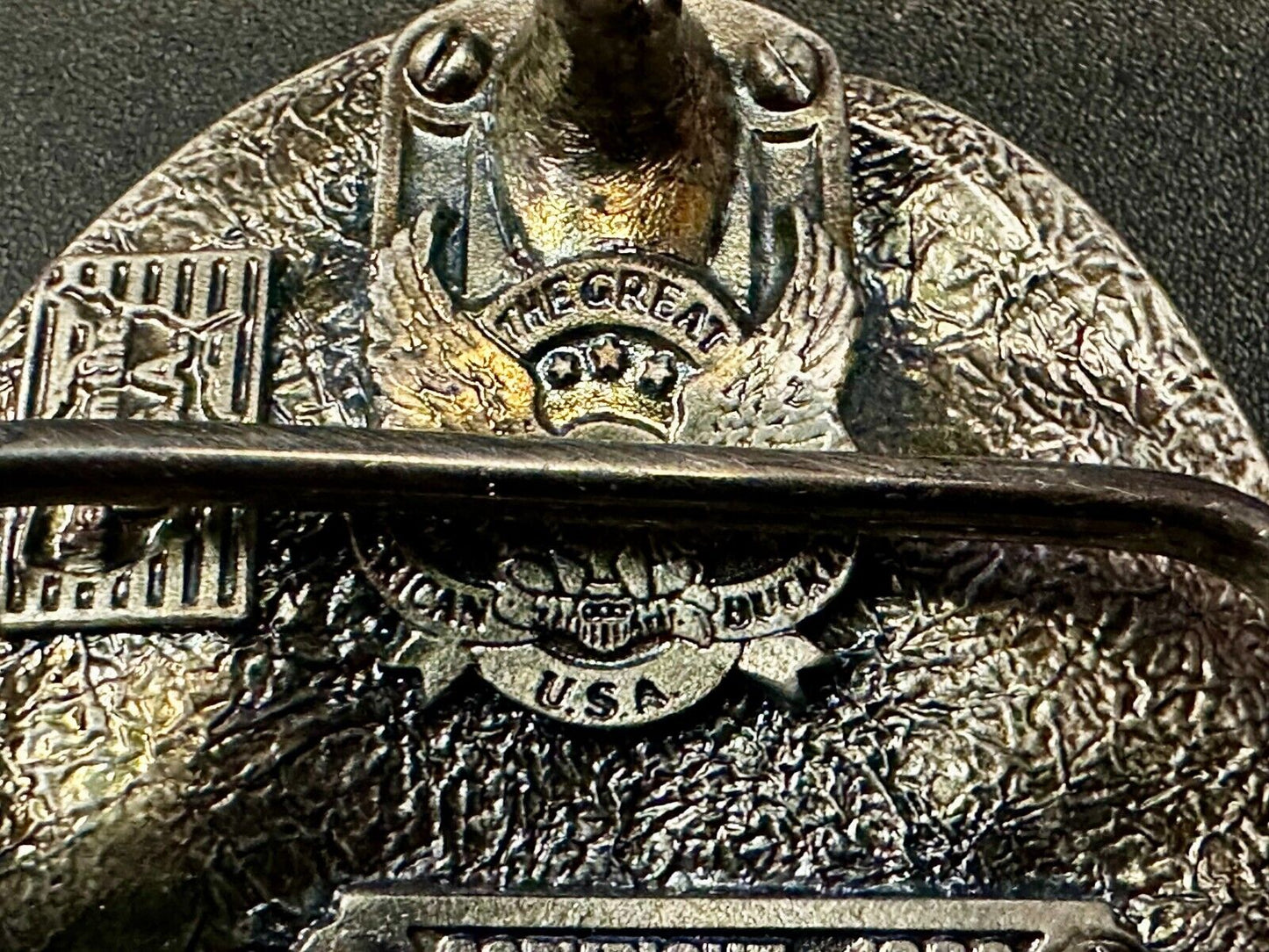 A Breed Apart Construction Worker Commemorative Vintage 1988 Belt Buckle