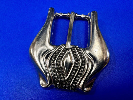 Unique Small Replacement Western Silver Tone Vintage Belt Buckle