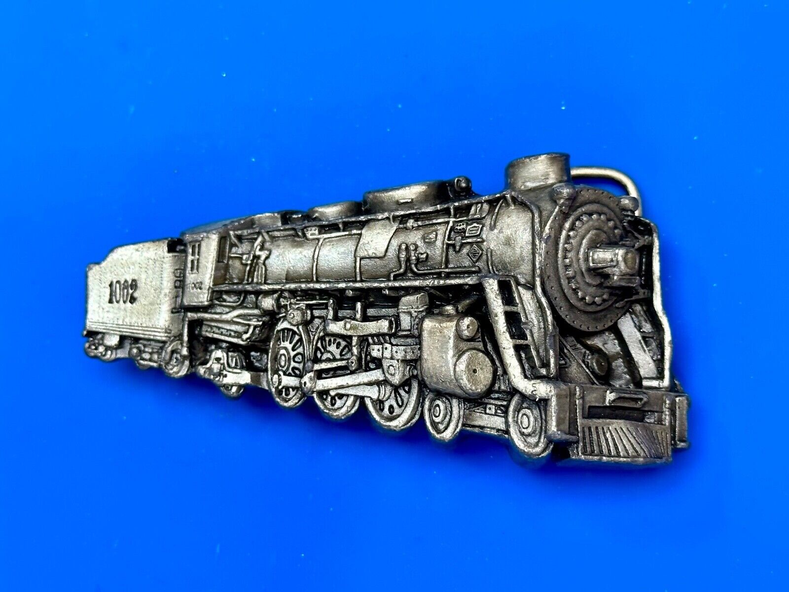 Train Steam Locomotive Vintage 1978 Cutout RR Bergamot Belt Buckle