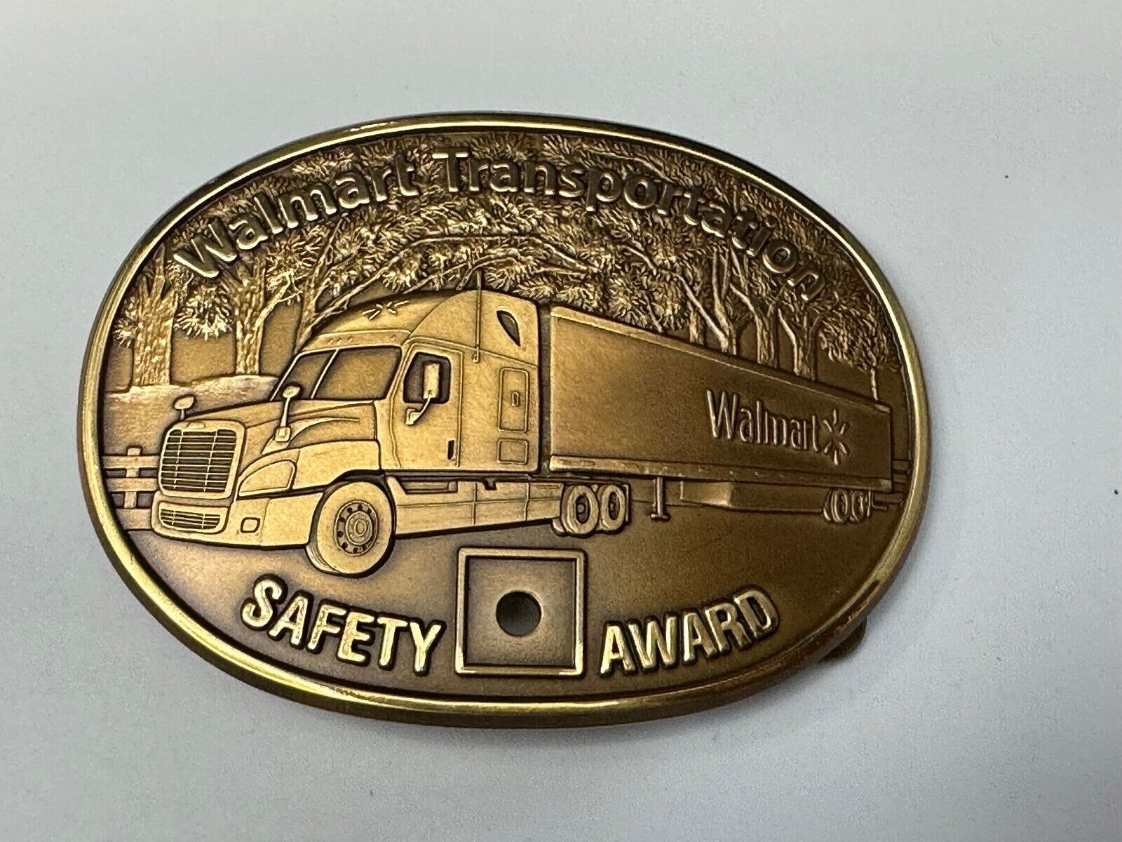 Through The Forrest Walmart Transportation Semi Drivers Safety Award Belt Buckle