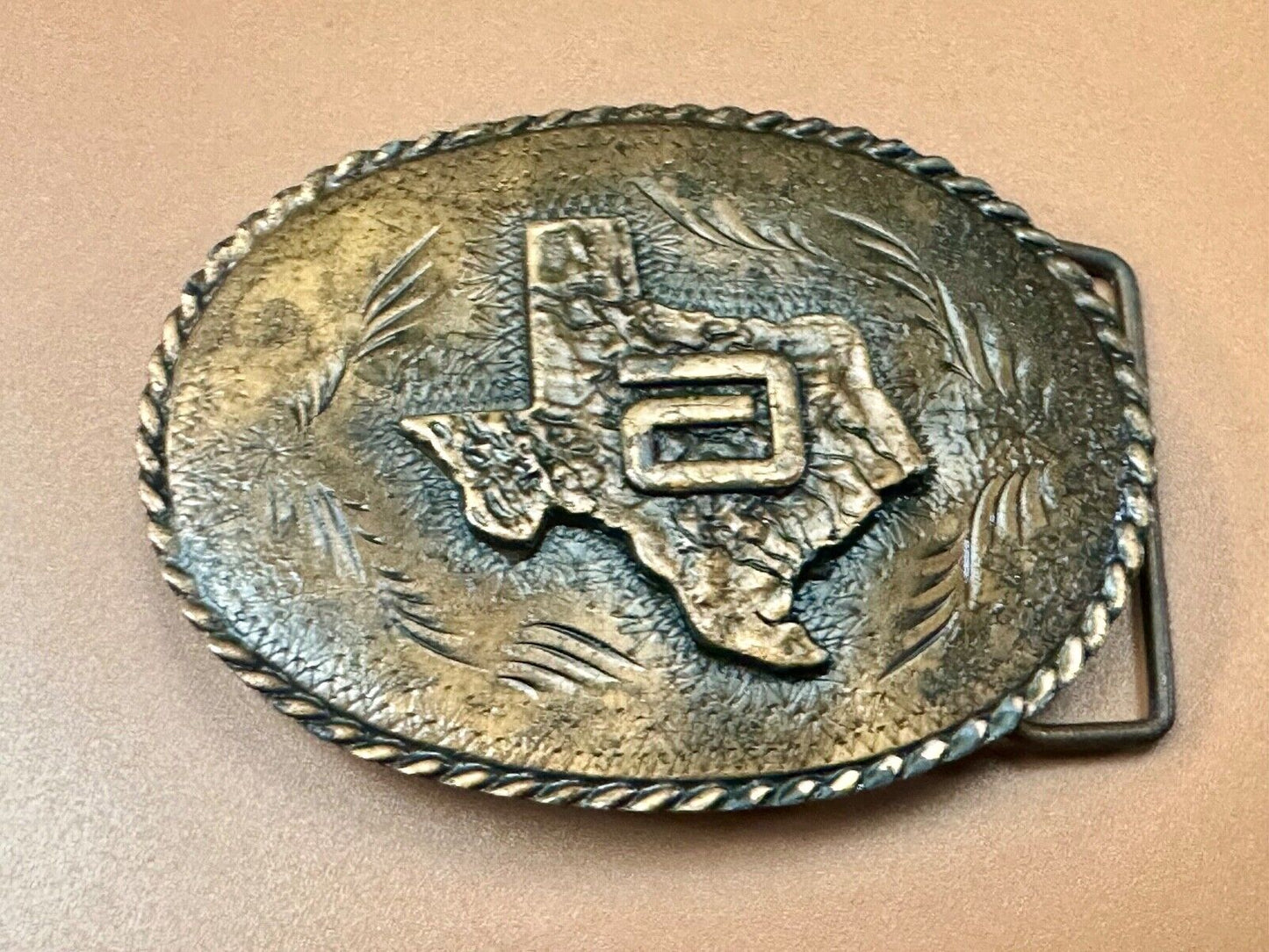 Abbott Laboratories Austin Texas Hospital Products Division 1980's belt buckle