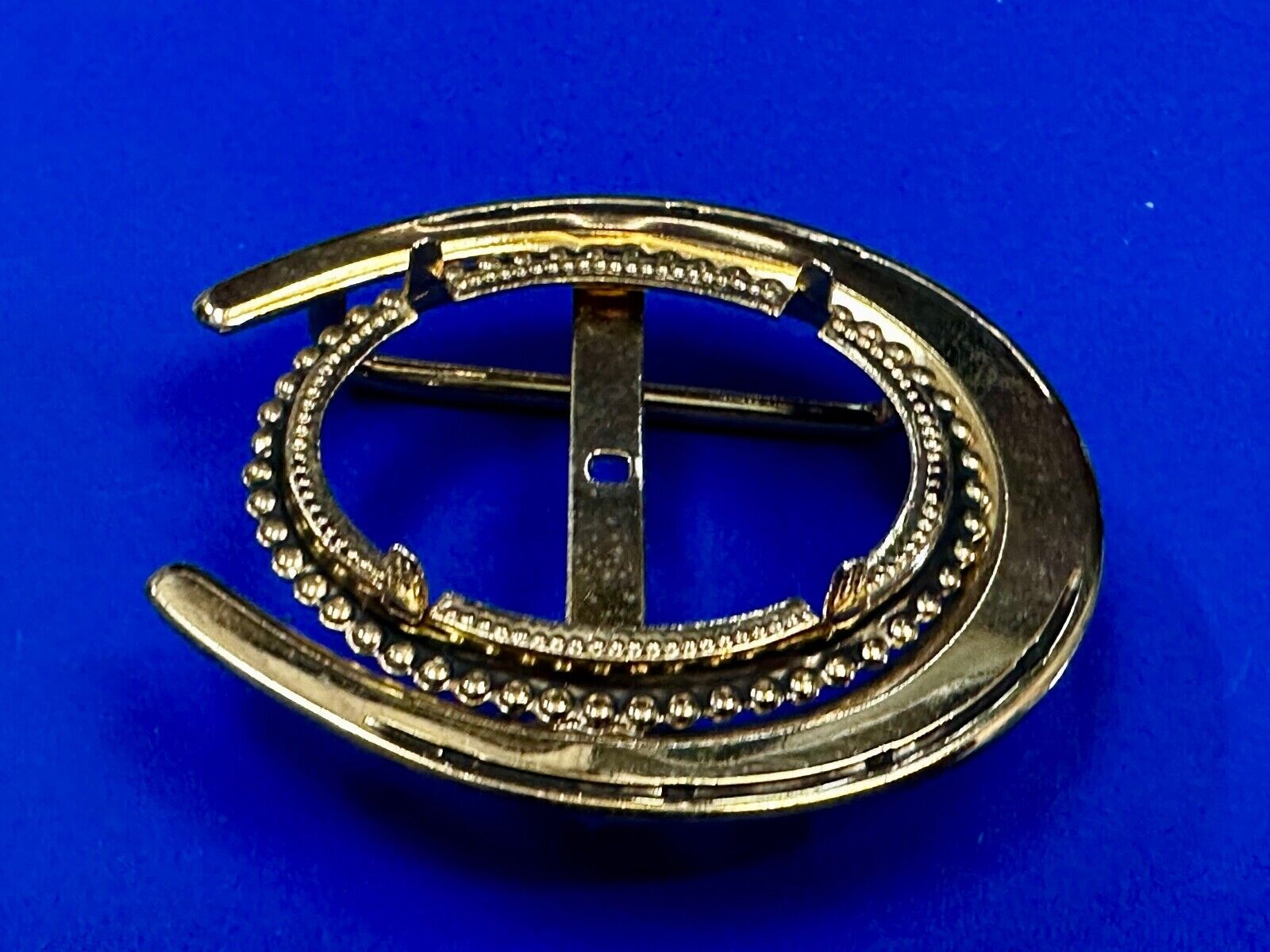 30 x 40 mm Gold Color Horseshoe Belt Buckle To Mount Your Cabochon Gem Stone