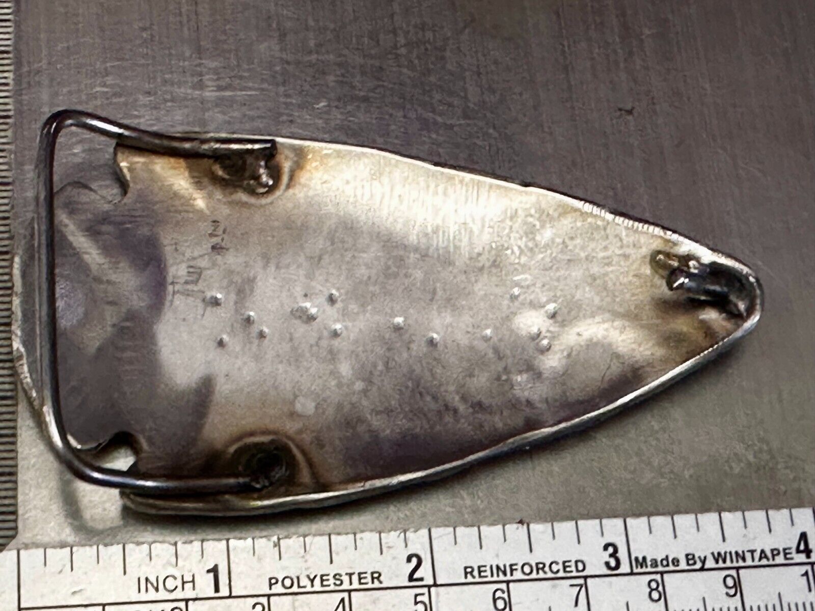 Arrow Head Artisan Cast Made Native Indian Art Figural Silver? Belt Buckle